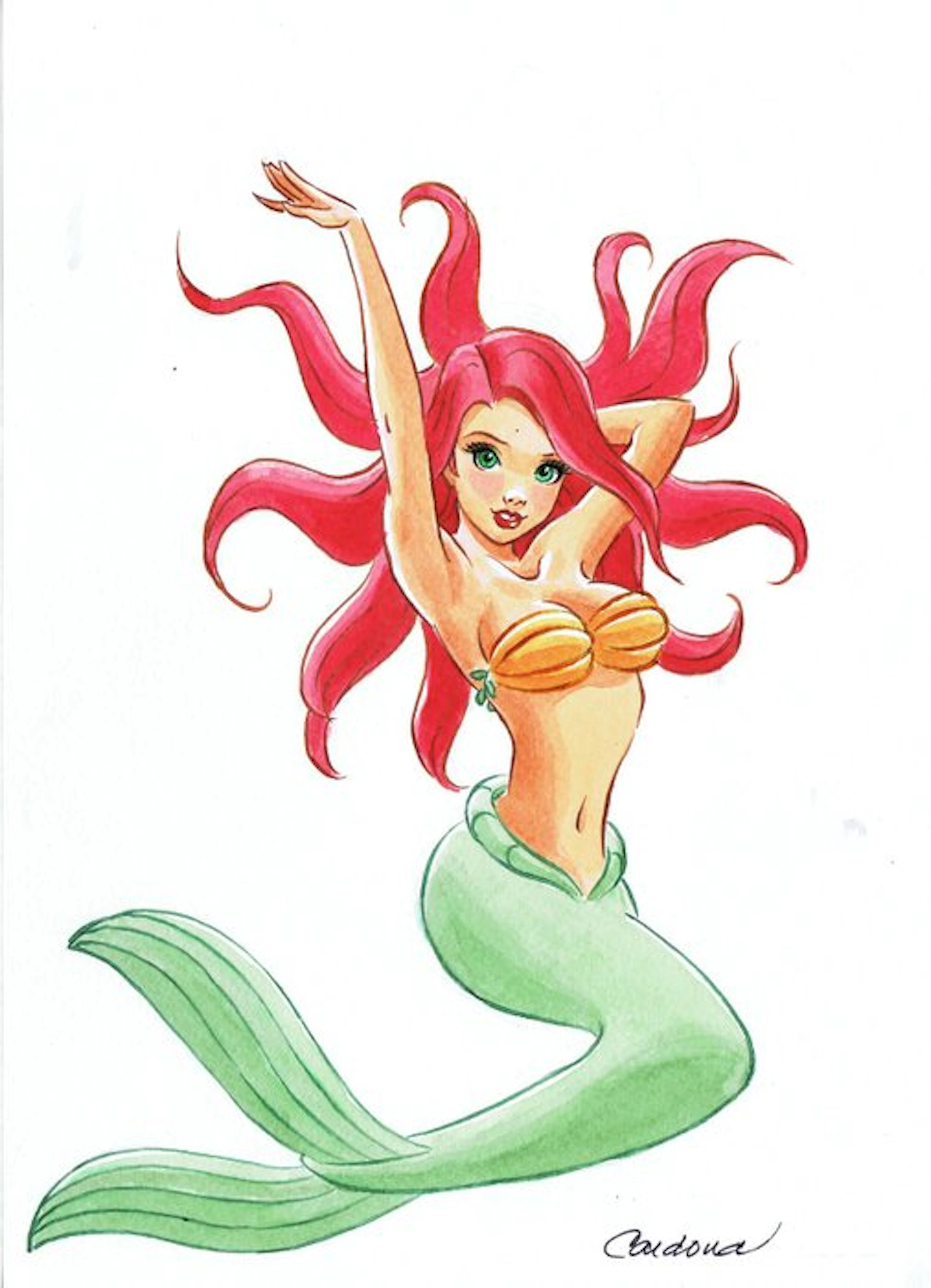 Cardona - 1 Watercolour - The Little Mermaid