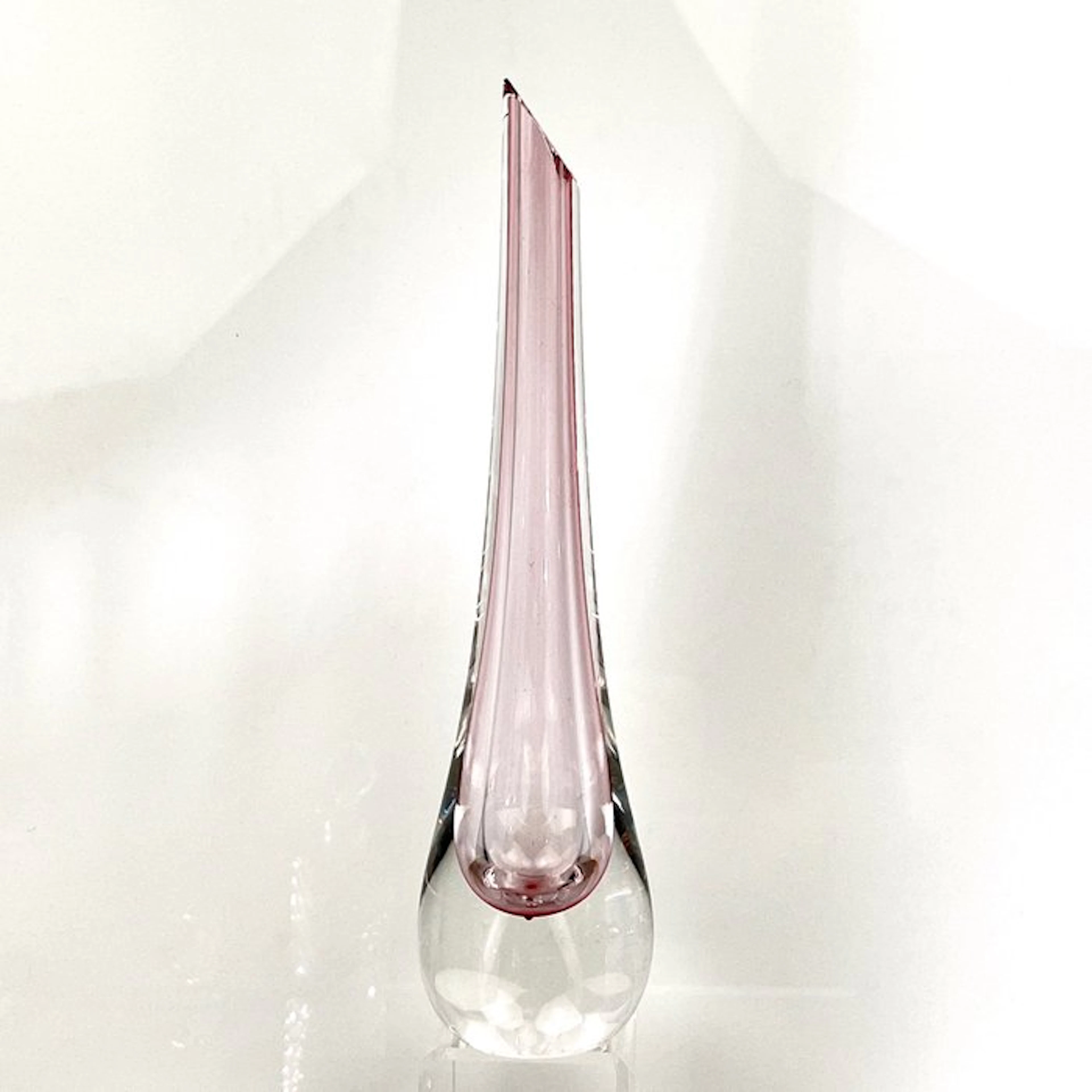 Val Saint Lambert - Single-flower vase - hand-crafted...