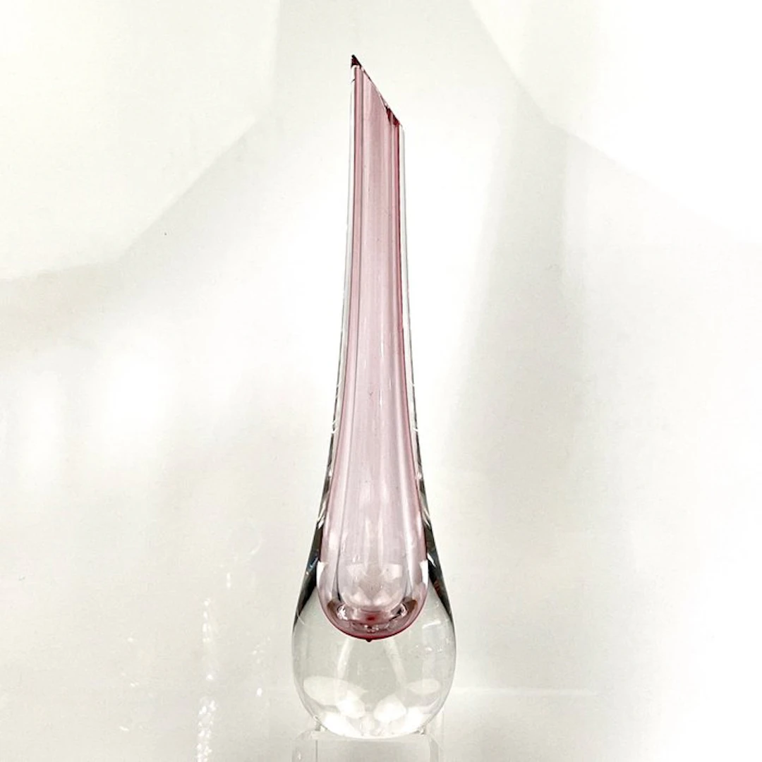Val Saint Lambert - Single-flower vase - hand-crafted...