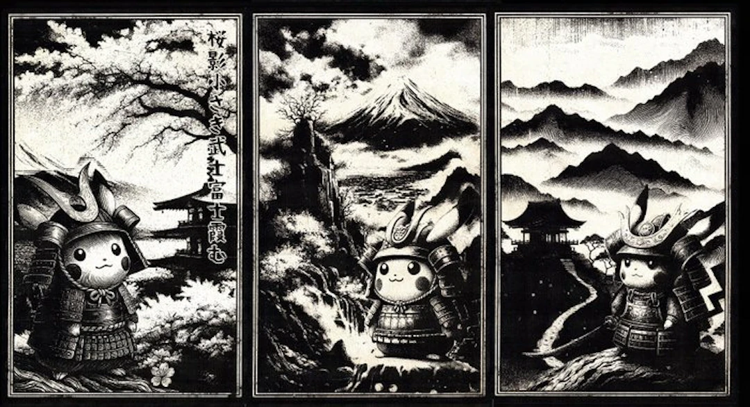Æ (XX-XXI) - Set of 3 – Pikachu – “Sakura Sentinel ·...