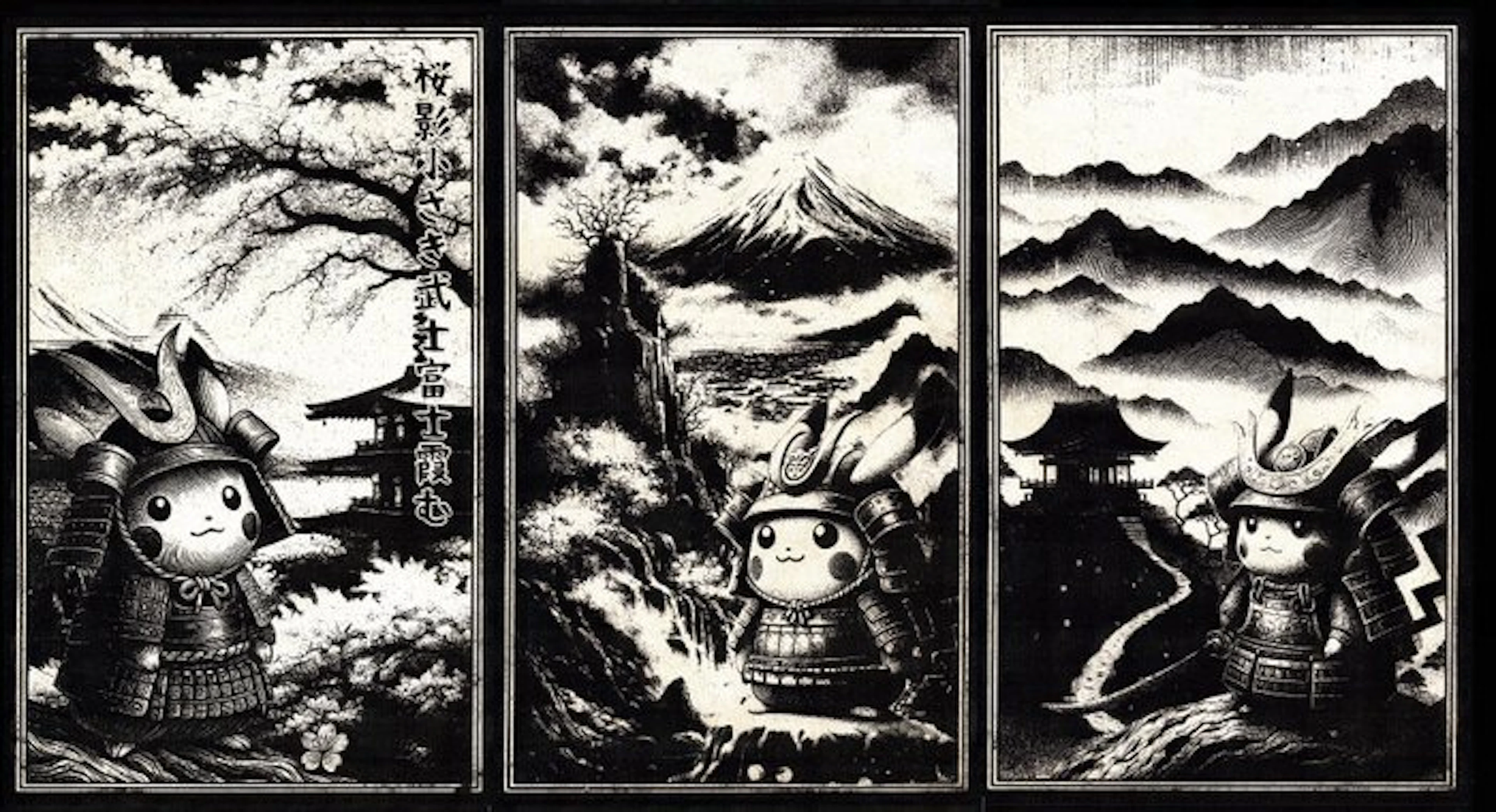 Æ (XX-XXI) - Set of 3 – Pikachu – “Sakura Sentinel ·...