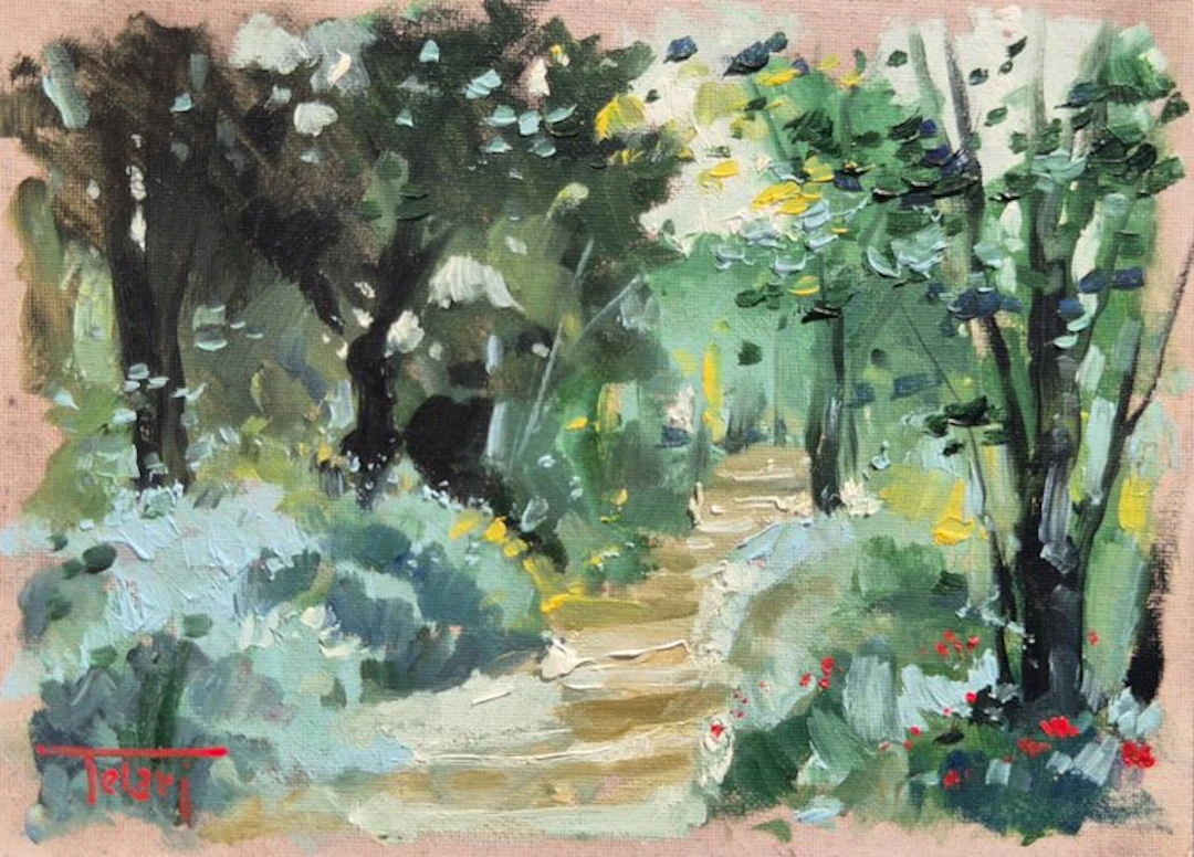 Michele Telari - Stradina nel bosco