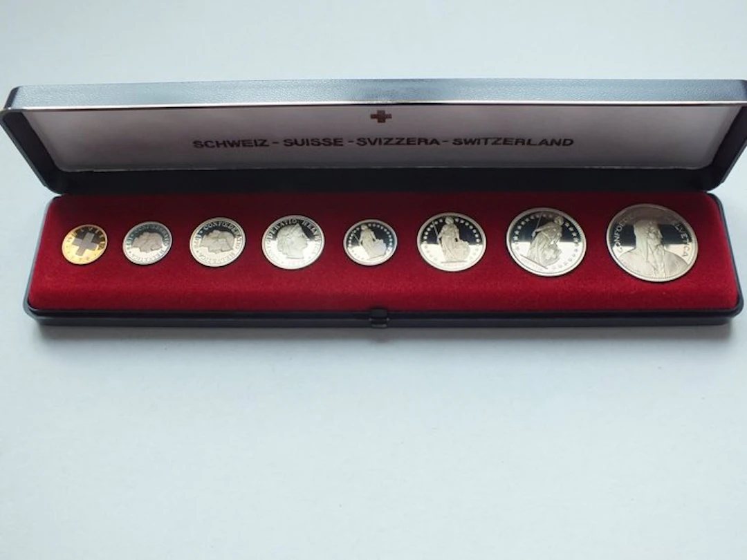 Switzerland. Set di monete proof del 1979 prova, 8 coins (No reserve price)