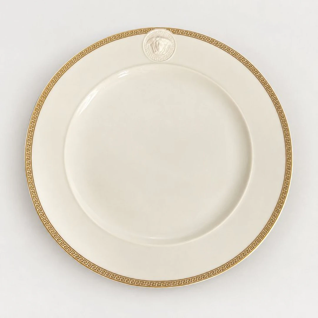 Rosenthal - Versace - Plate - Medaillon meandre d or - Porcelain