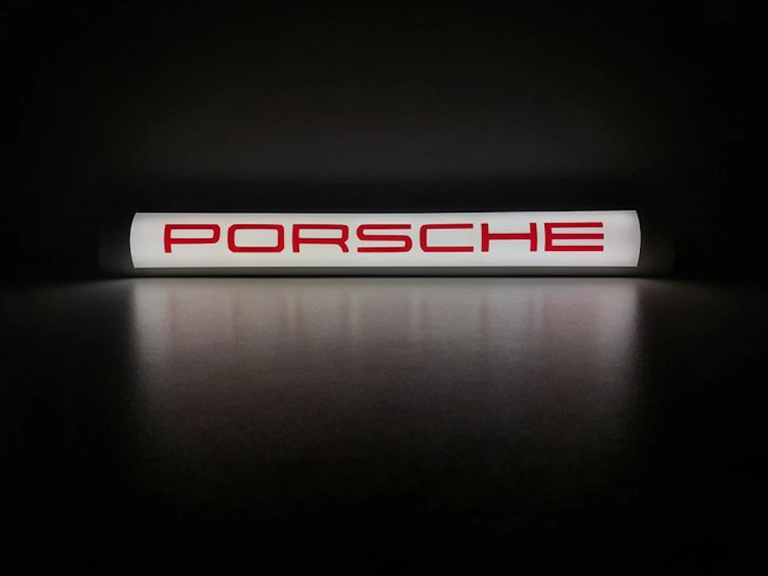 beautifull exclusive Porsche advertising lamp / light...