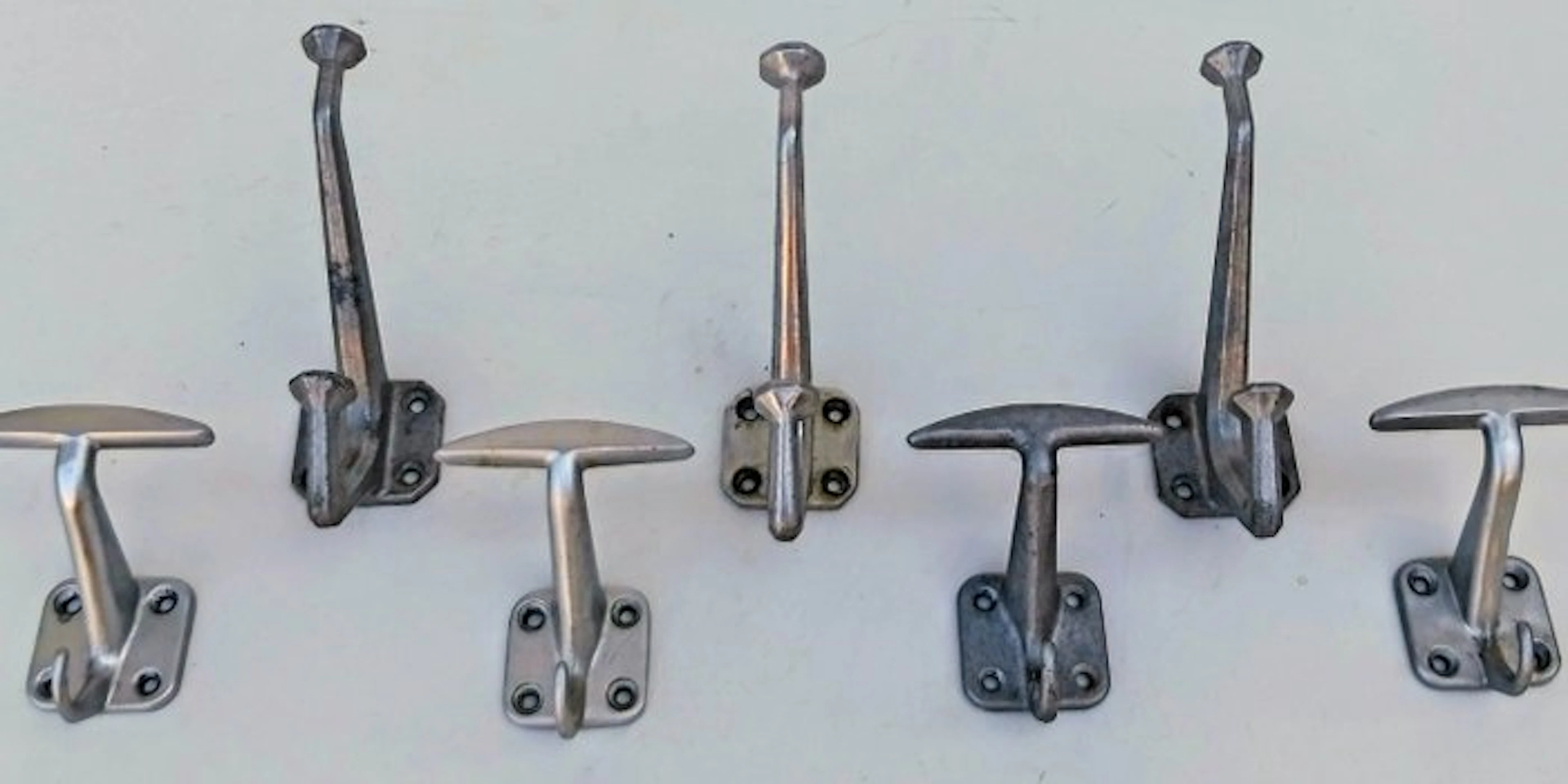 Set of coat hooks - Aluminium - Italy - Coat rack design set (No reserve price)