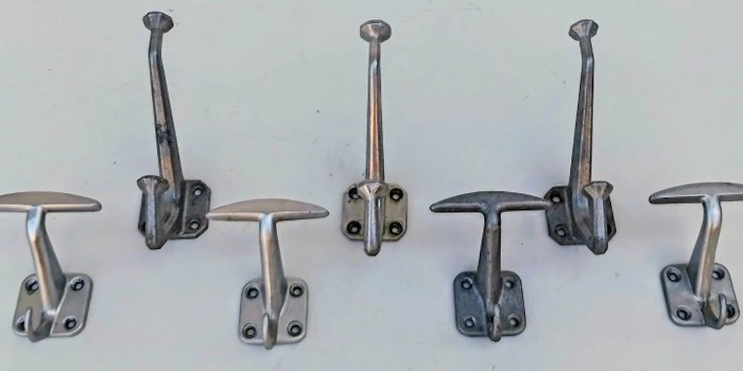 Set of coat hooks - Aluminium - Italy - Coat rack design set (No reserve price)