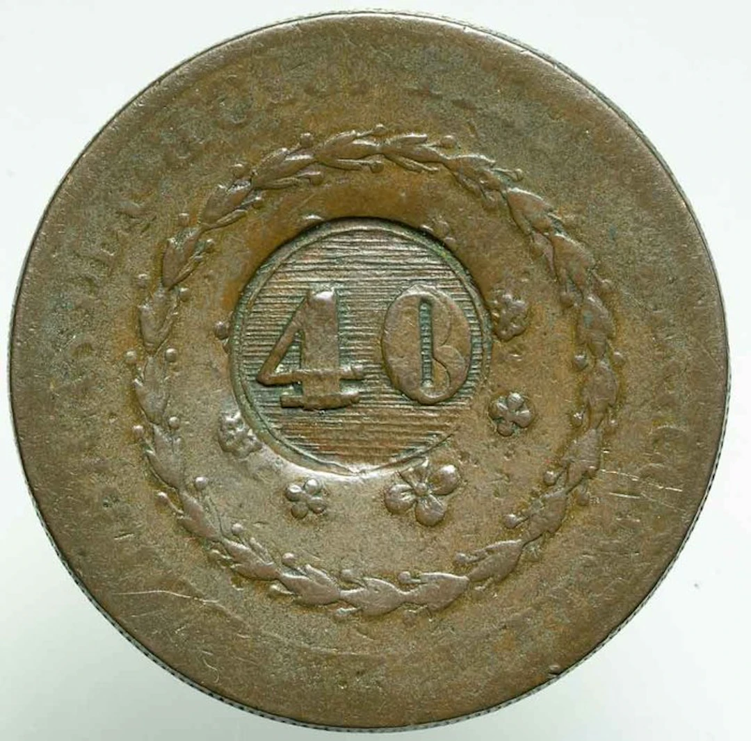 Brazil. Pedro I. 40 Reis su 80 Reis 1830 (No reserve price)