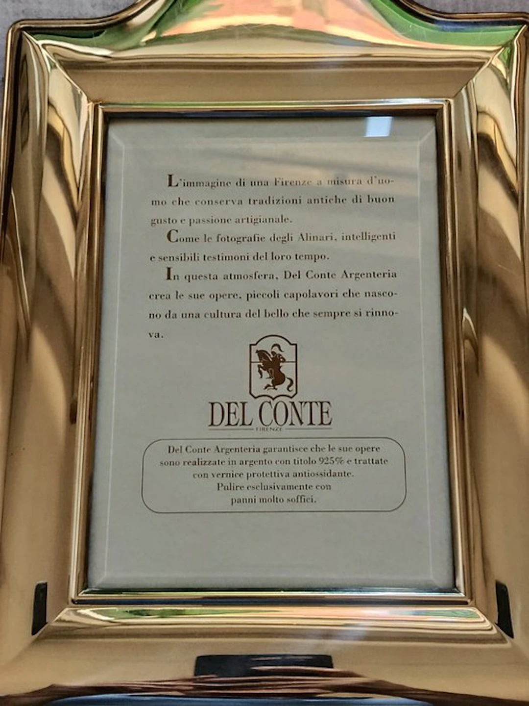 del conte - Frame - .925 silver - Photo frame