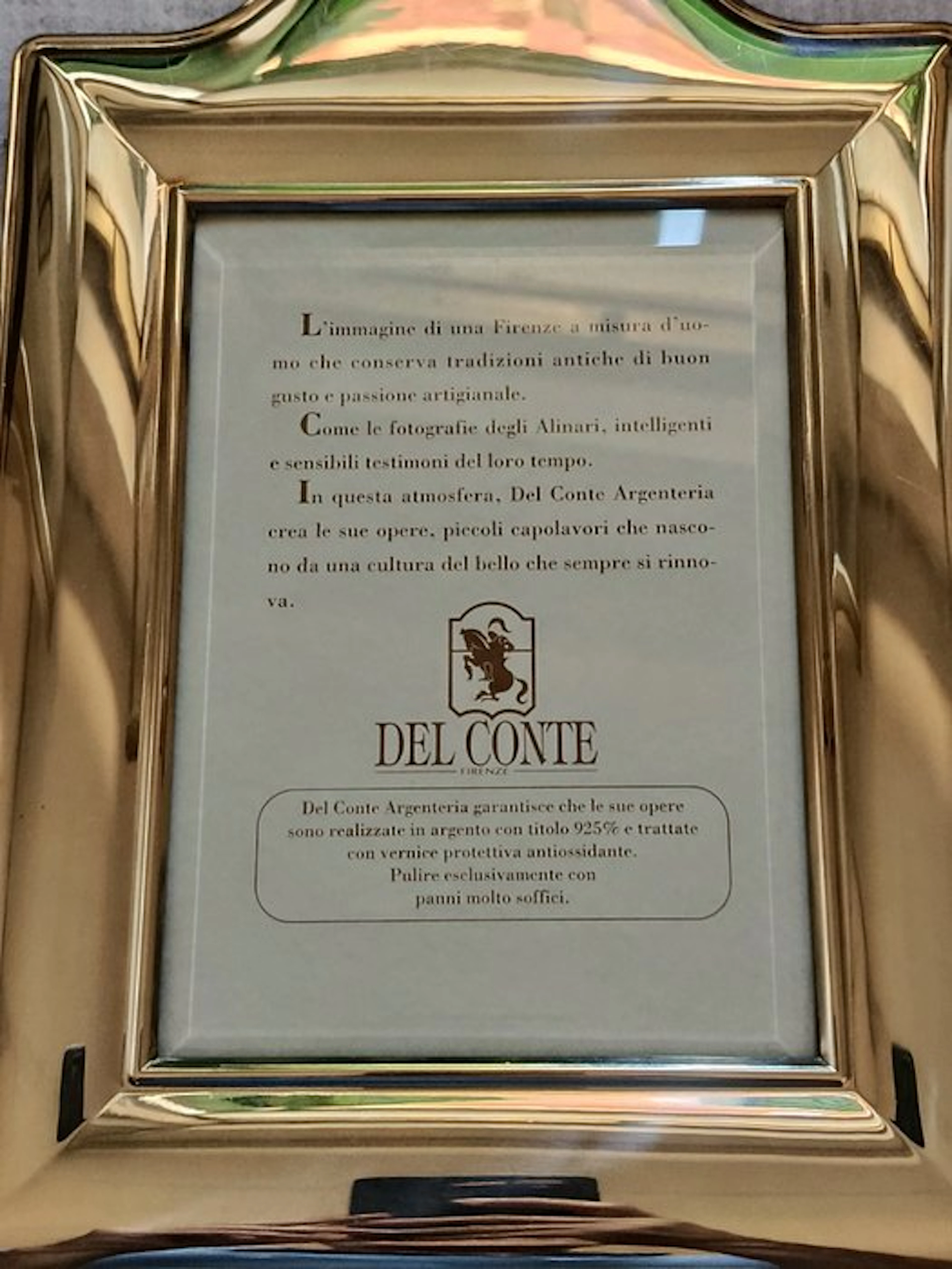 del conte - Frame - .925 silver - Photo frame