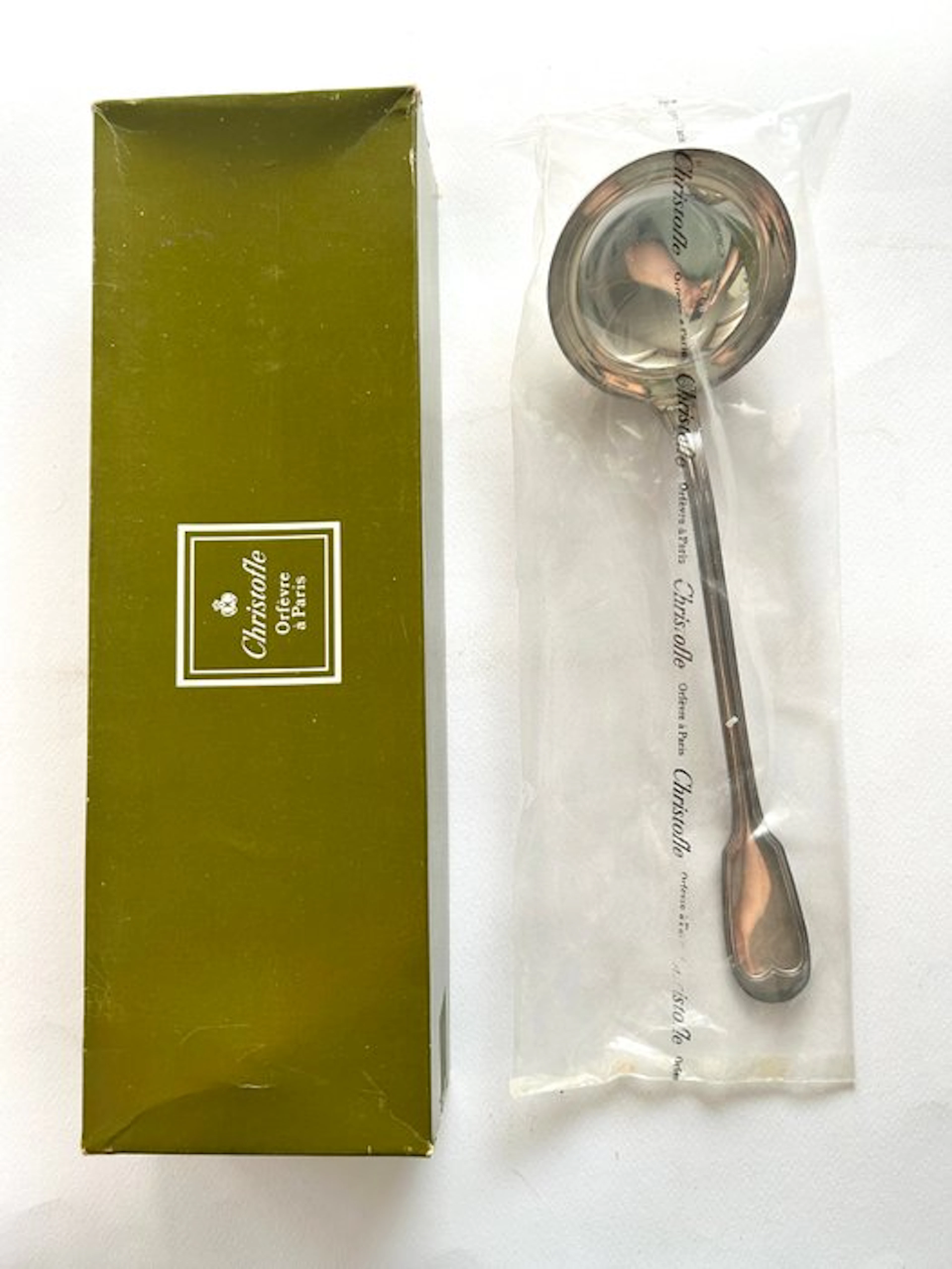 Christofle - Soup ladle - Chinon - Silverplated