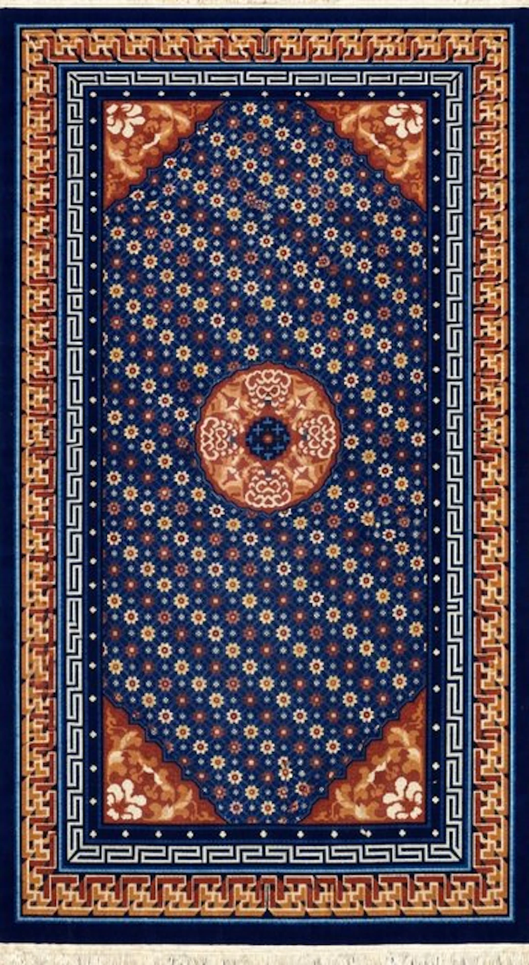 Antique Pékin Beijing Chine : 1.20 x 2.15 Mètres - Rug - 215 cm - 120 cm