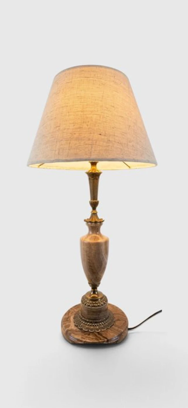 Table lamp - Patinated bronze - High-quality lamp