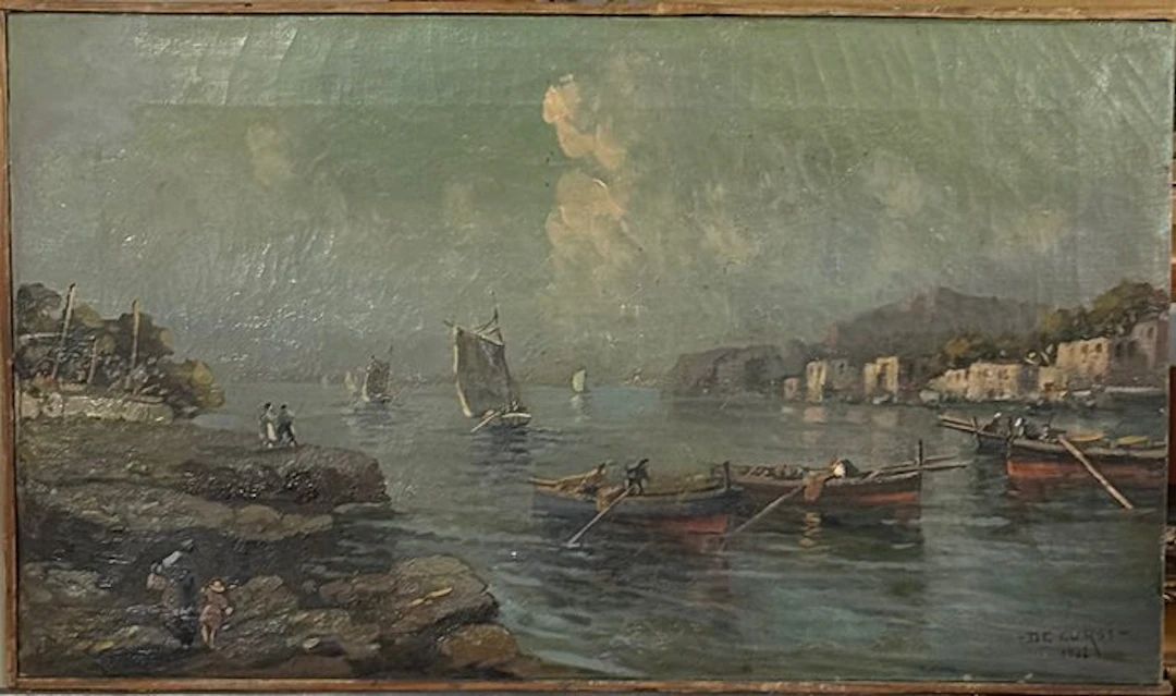 Nicolas De Corsi (1882-1956) - Marina di Napoli