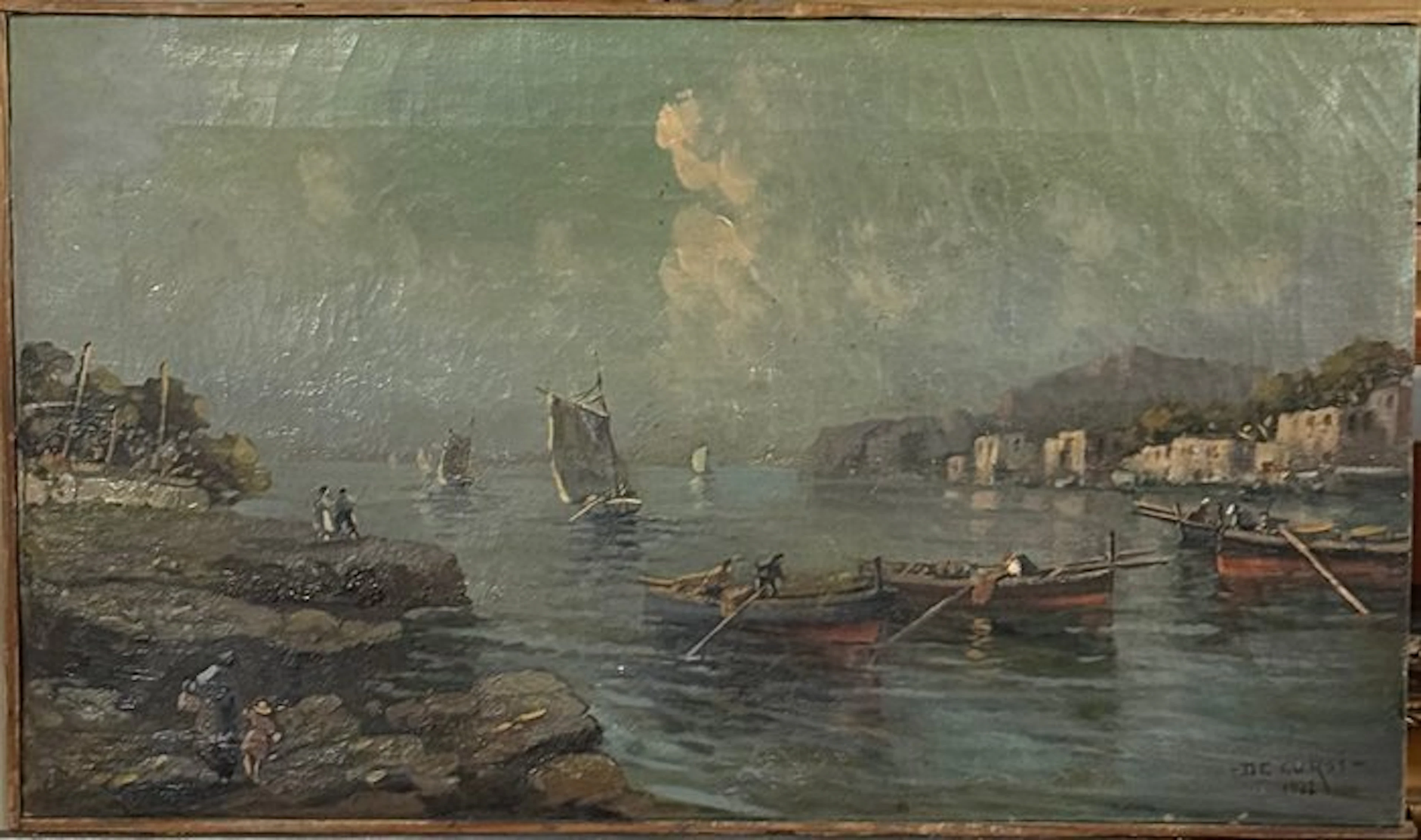 Nicolas De Corsi (1882-1956) - Marina di Napoli