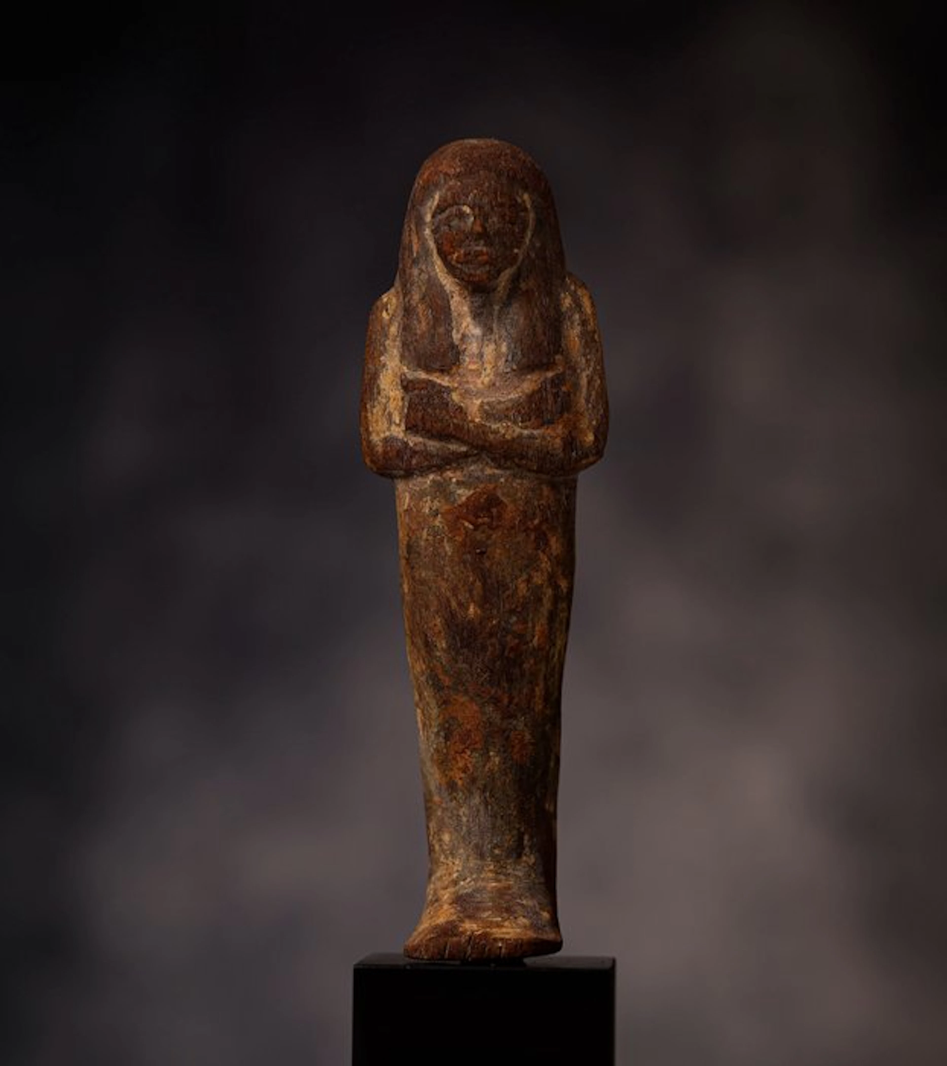 Ancient Egypt, impressive wooden Shabti - 20 cm