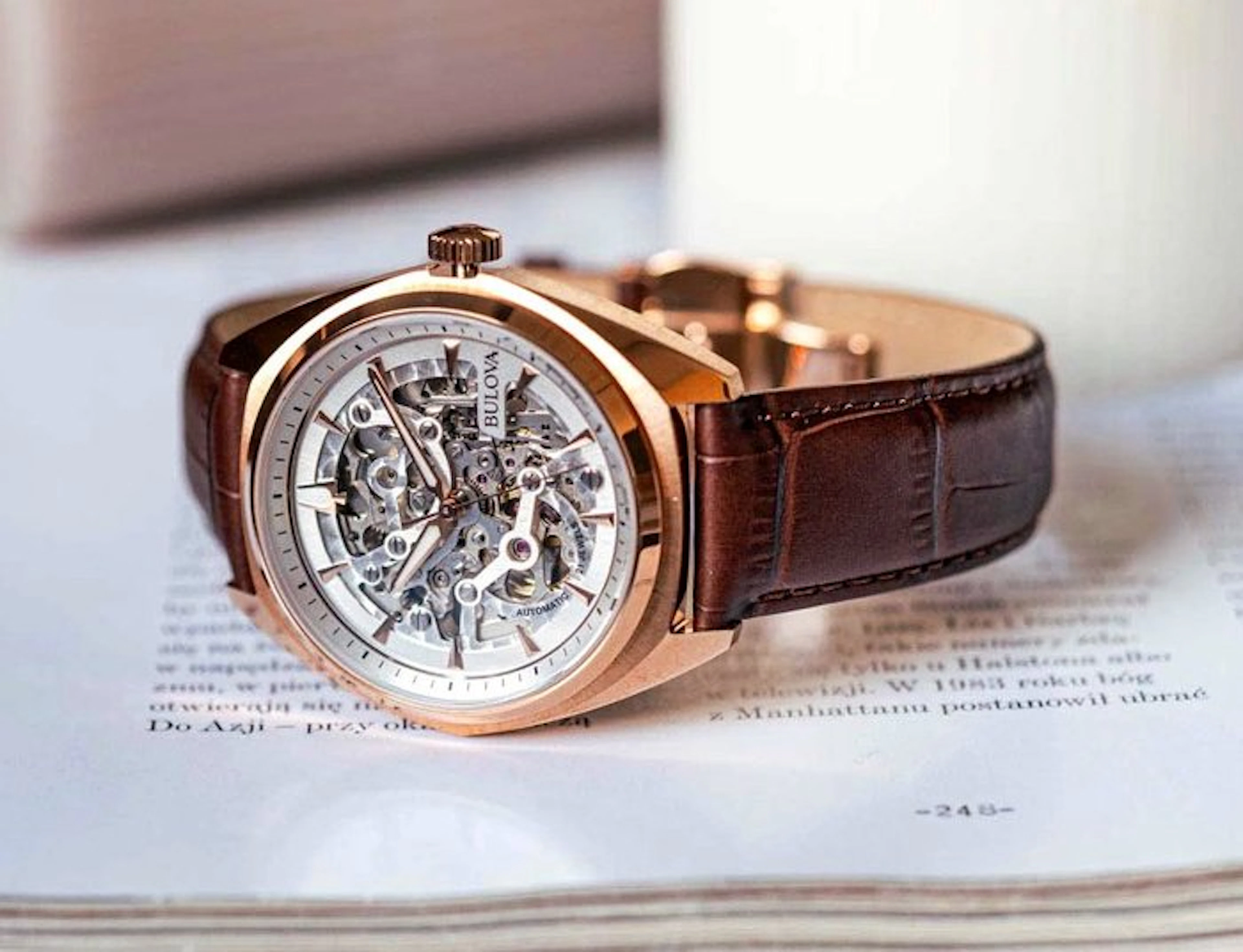 Bulova - "NO RESERVE PRICE" - Surveyor Automatic Skeleton...