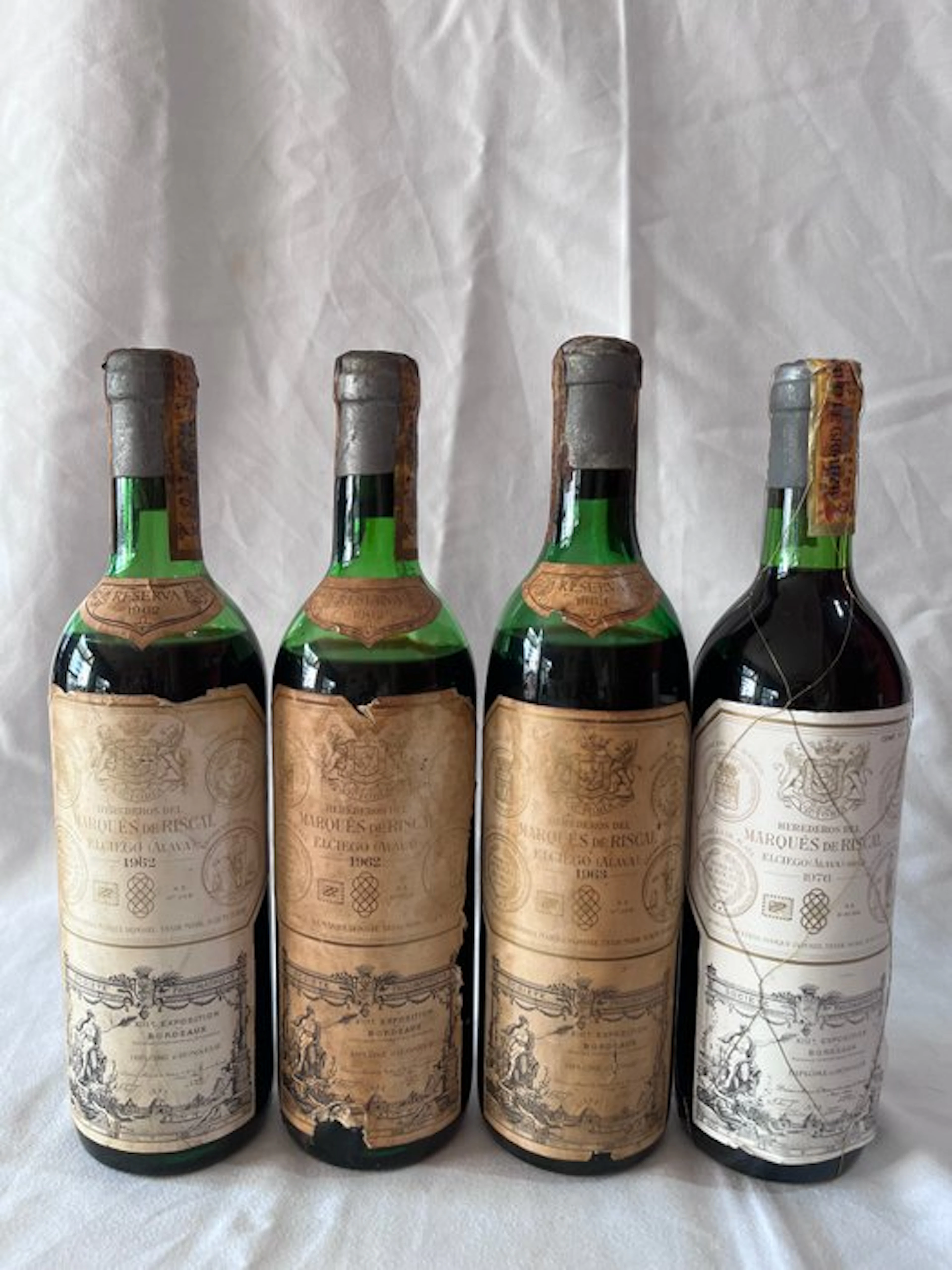 1962 Marqués de Riscal Reserva - Rioja Reserva - 4 Bottles (0.75L)