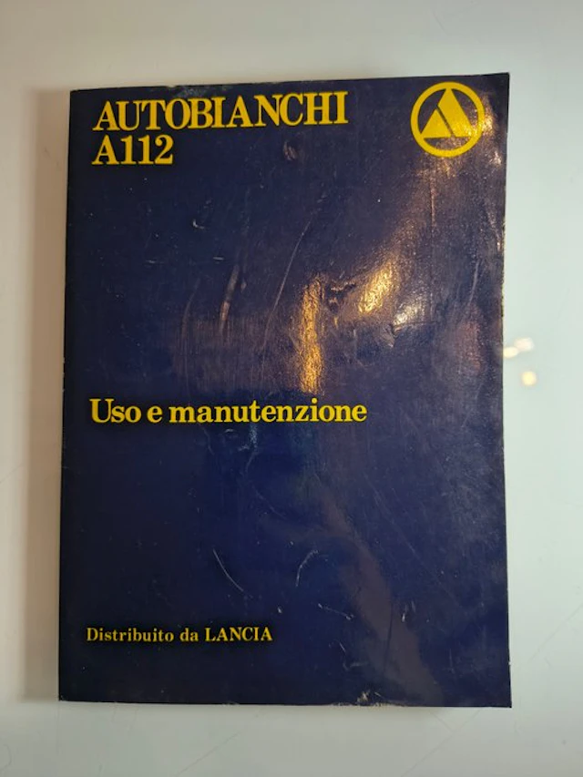 AUTOBIANCHI A112 Uso e manutenzione - Brochure - 1981-1981
