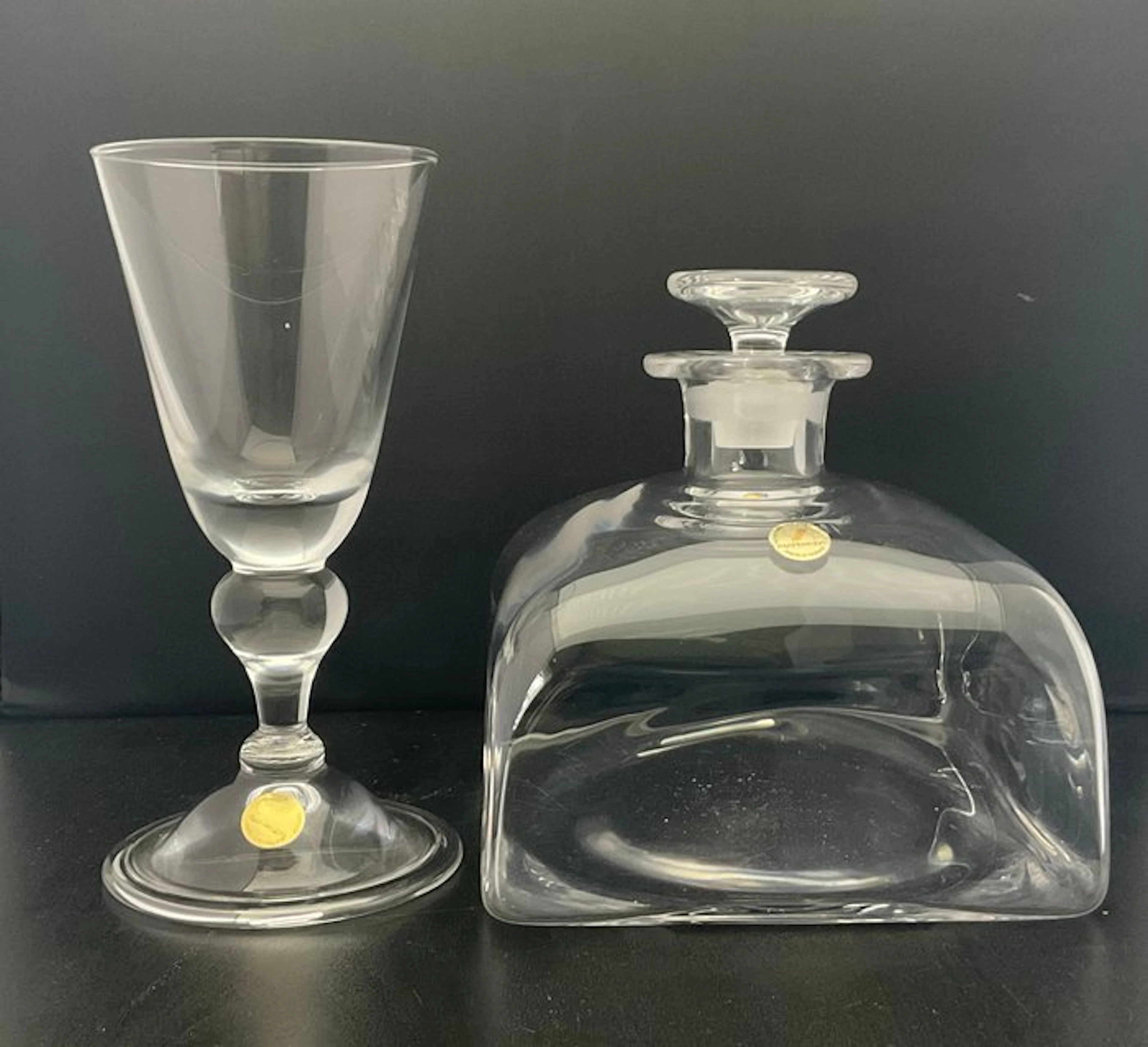 Glasfabriek Leerdam - Carafe (2) - Taverne - Crystal - Ship's Carafe & Goblet