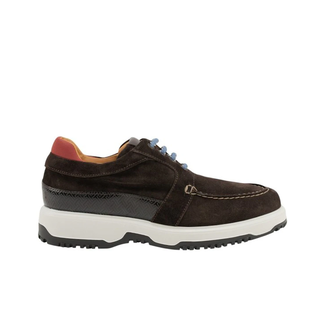 TESTONI - 8 UK - 42 IT - Sneaker Shoes Sport Napa Suede...