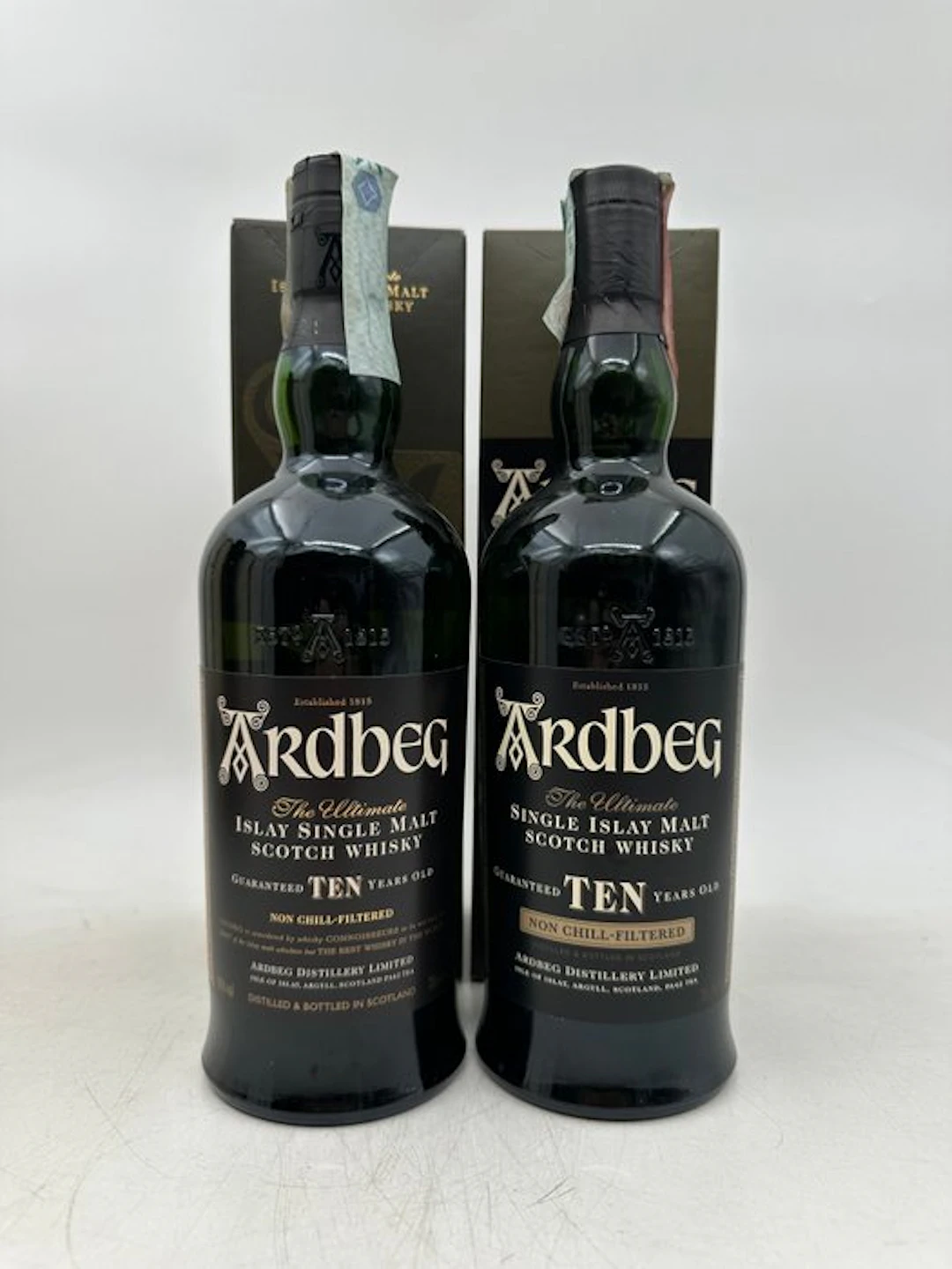 Ardbeg 10 years old - 70cl - 2 bottles