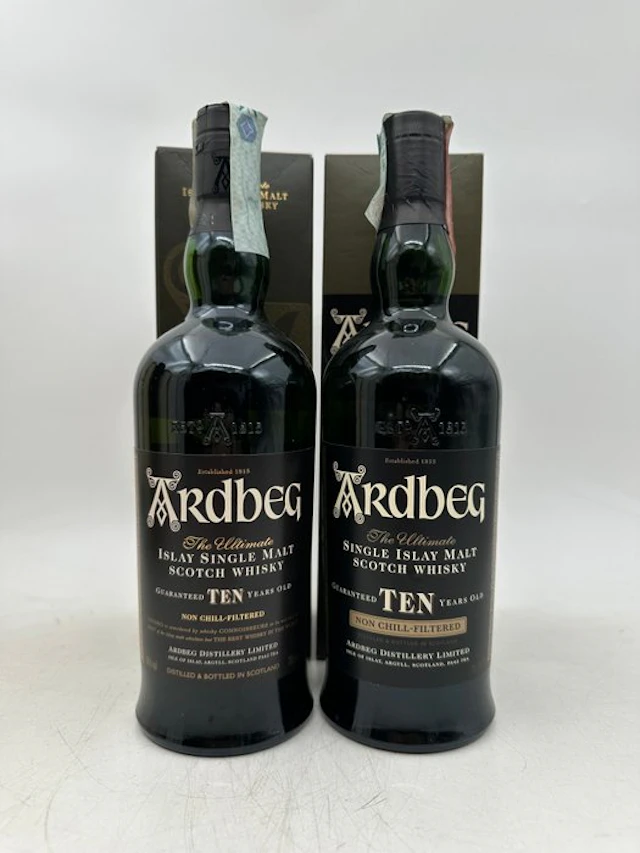 Ardbeg 10 years old - 70cl - 2 bottles
