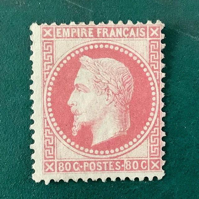 France 1869 - 80 cent Napoleon Lauree - MNG - Yvert 32