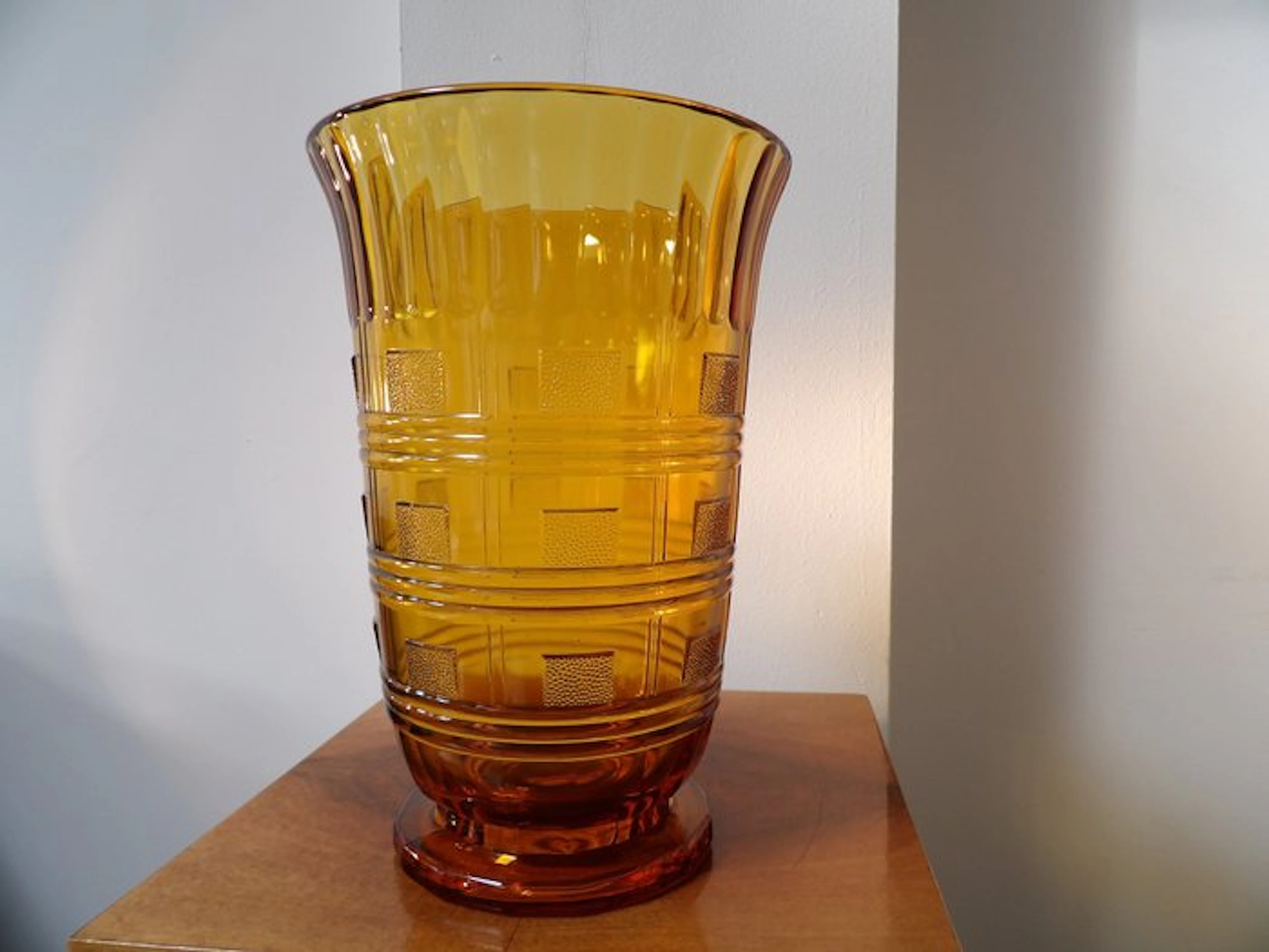 Val Saint Lambert - Charles Graffart - Vase - Eat! - Glass