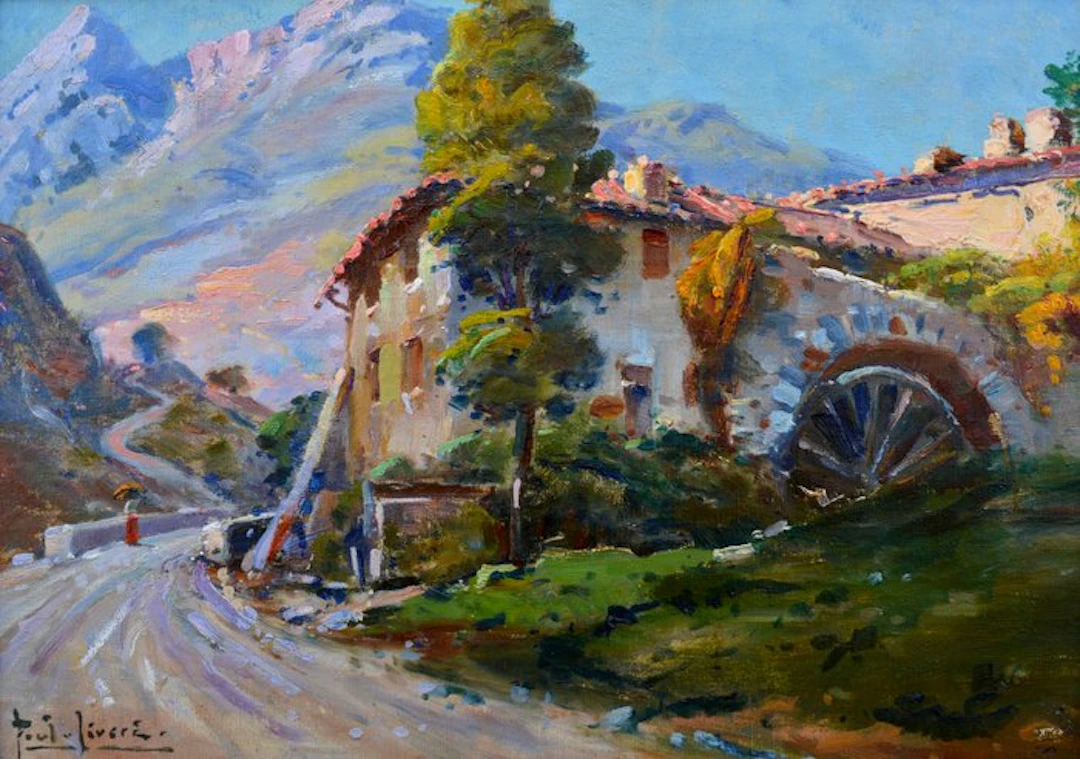 Paul Levere (1875-1949) - Moulin dans l'arrière pays Varois, Toulon