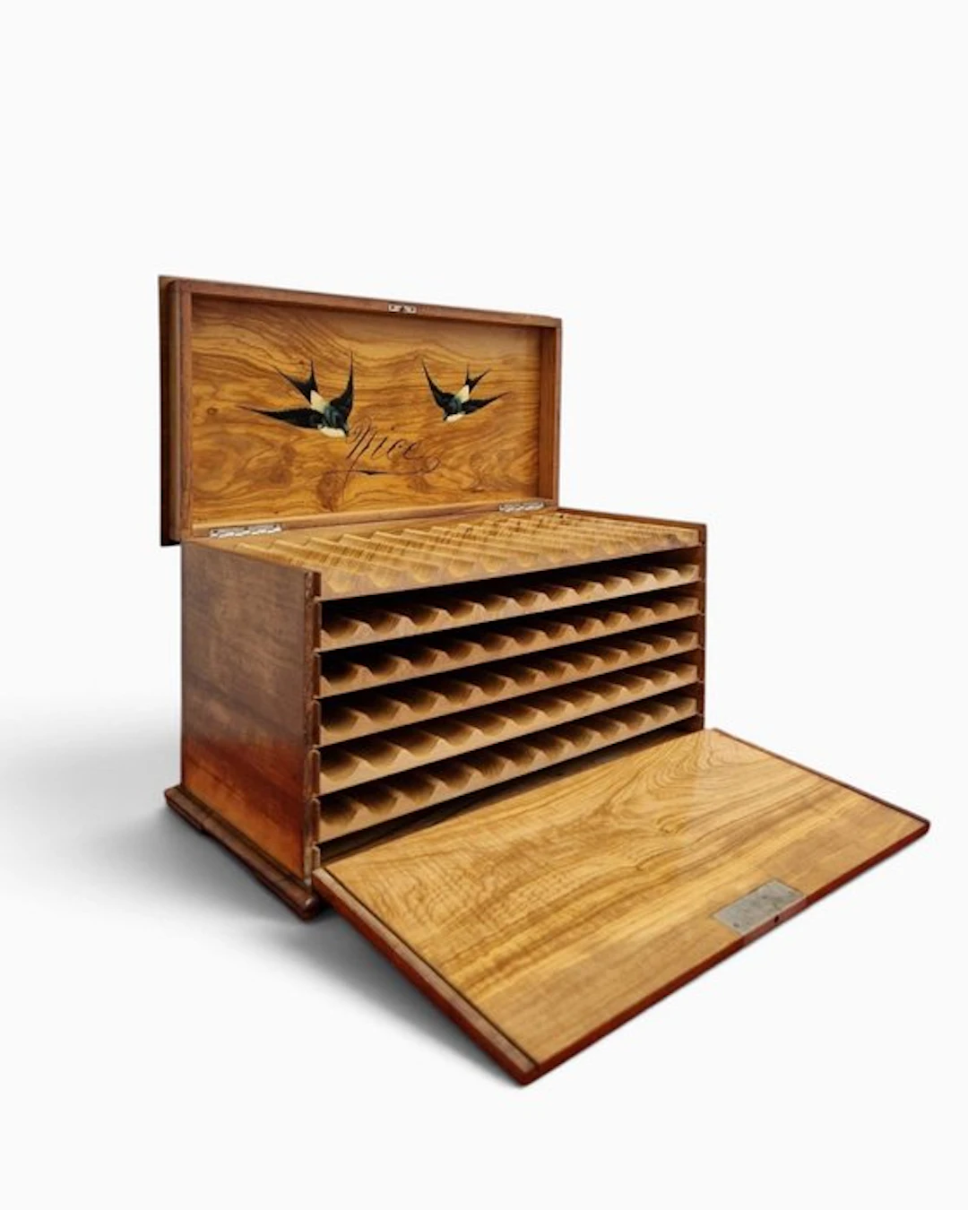 Cave à Cigares - Sigarendoos - Handbeschilderd - Humidor...