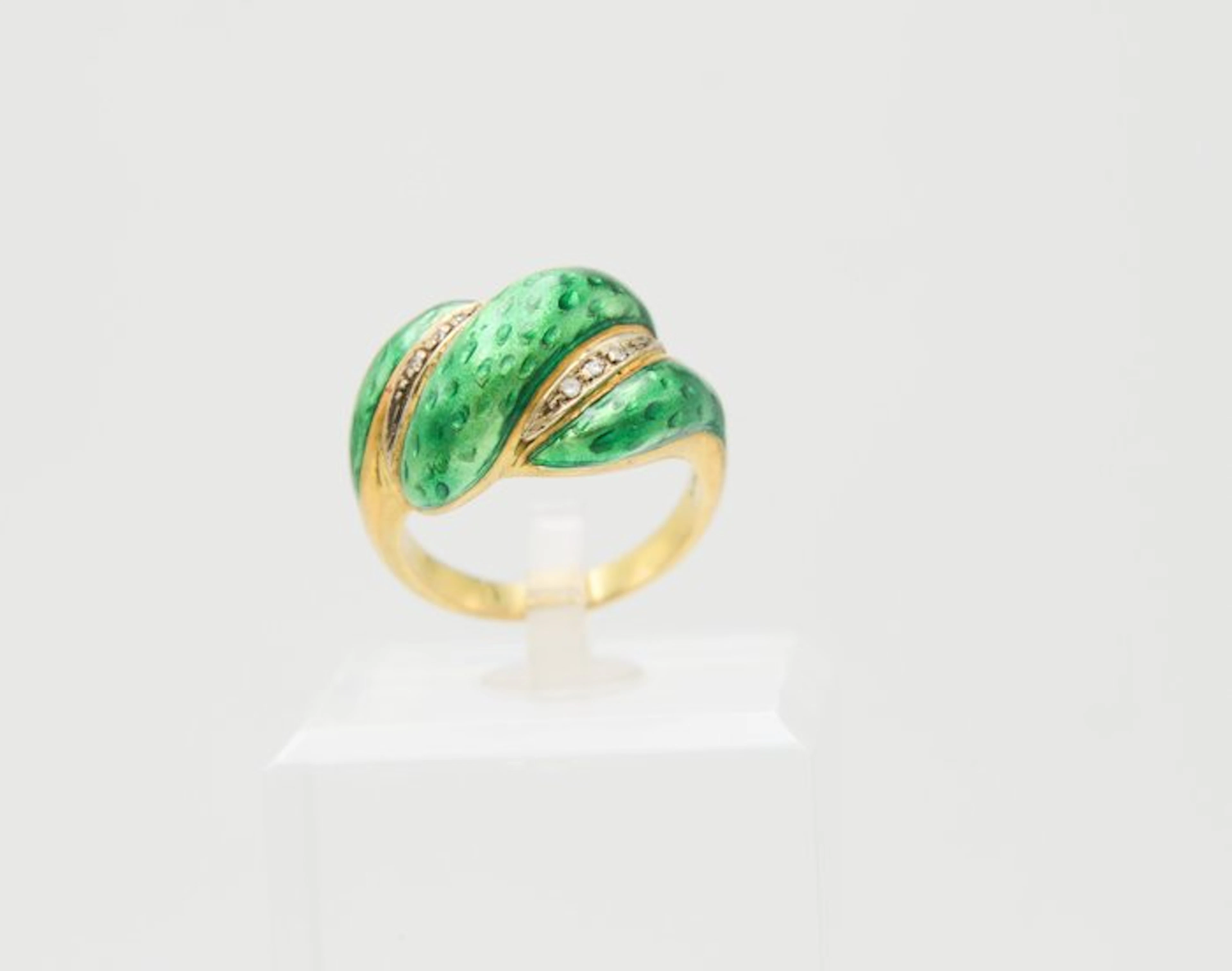 Ring - 18 kt. Yellow gold Diamond (Natural)