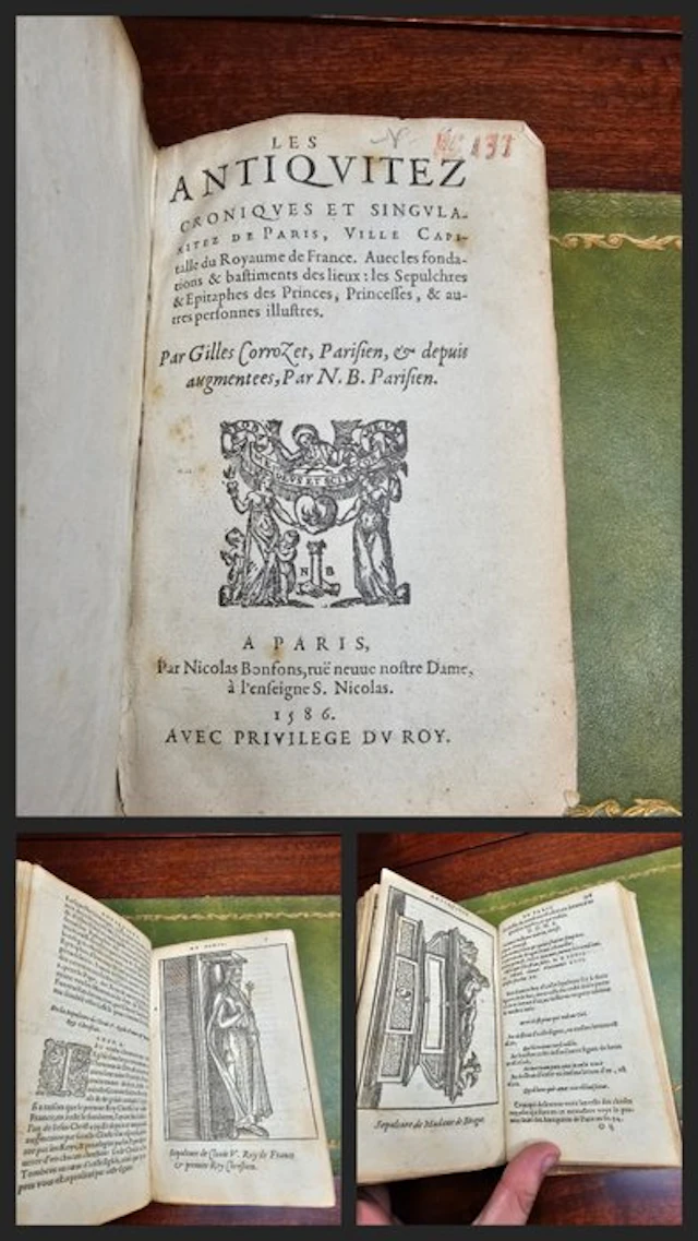 Gilles Corrozet; Nicolas Bonfons; Jean Rabel - Les Antiquitez