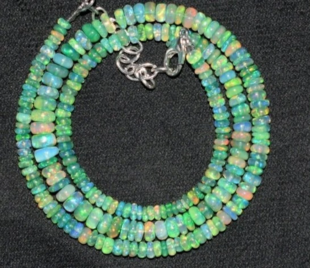 AAA Natural Opal Necklace – 37 Carats- 9 g - (1)