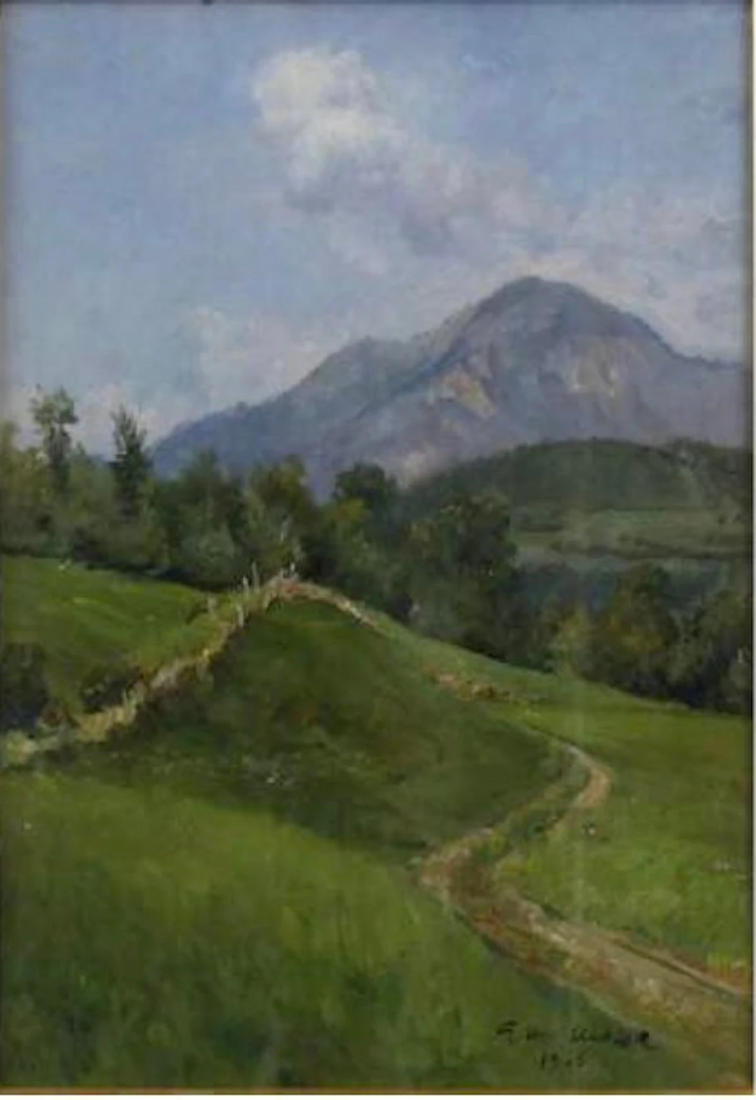 Giovanni Maria Mossa (1896-1973) - Paesaggio alpestre