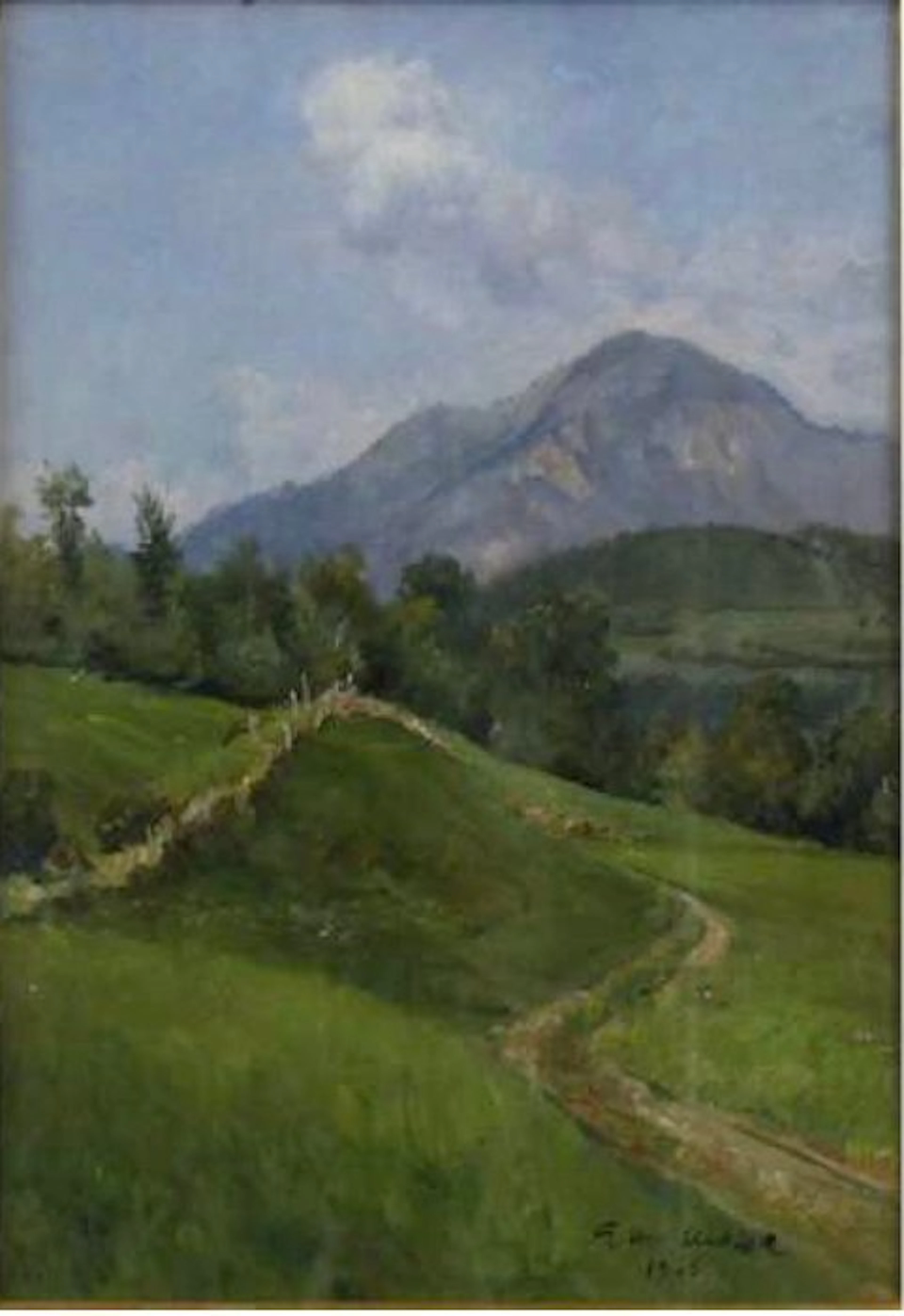 Giovanni Maria Mossa (1896-1973) - Paesaggio alpestre