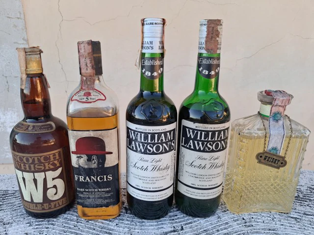 W5 + Francis + William Lawsons + Red Hills - 75cl - 5 bottles