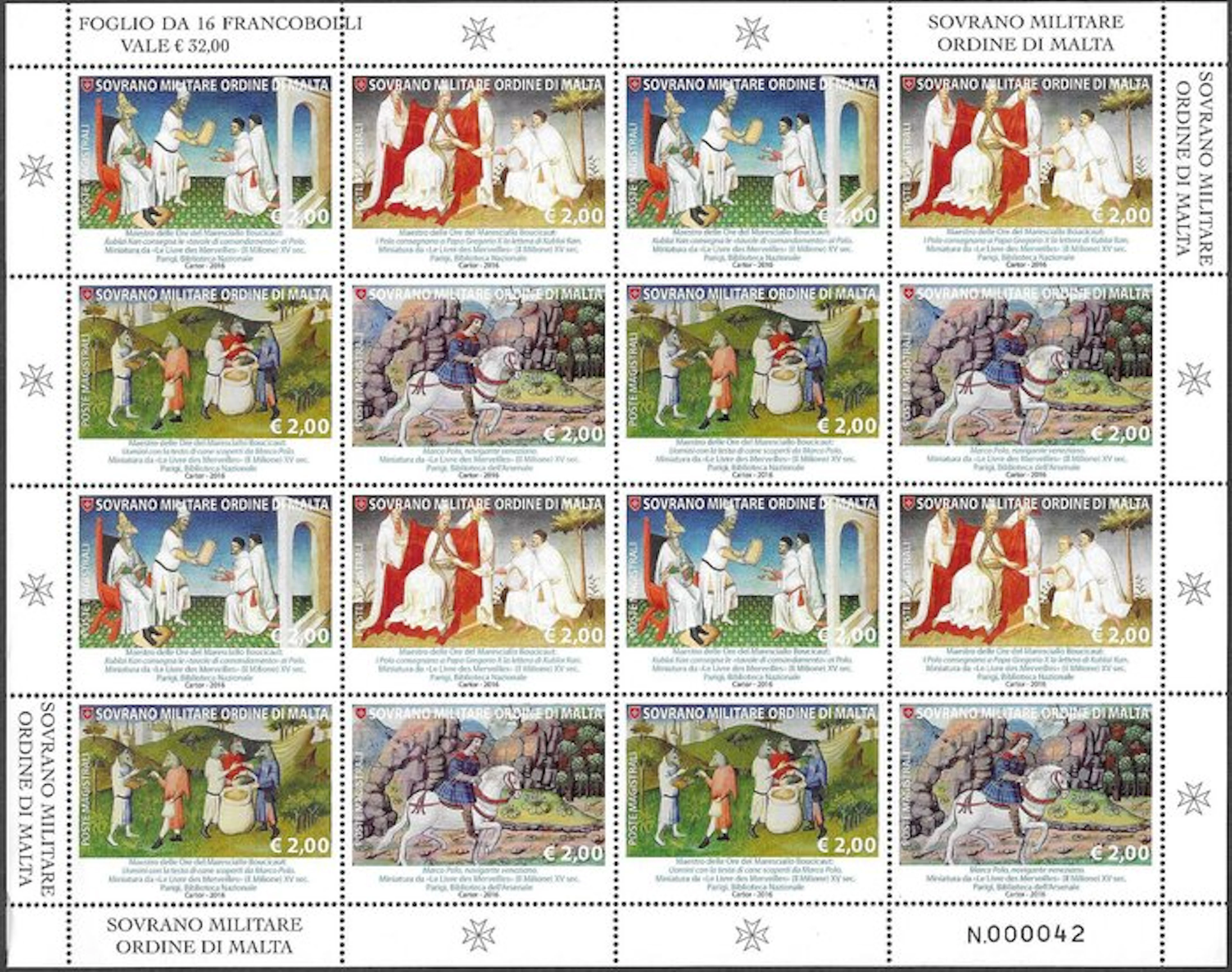 Sovereign Military Order of Malta 2016 - SMOM series of...