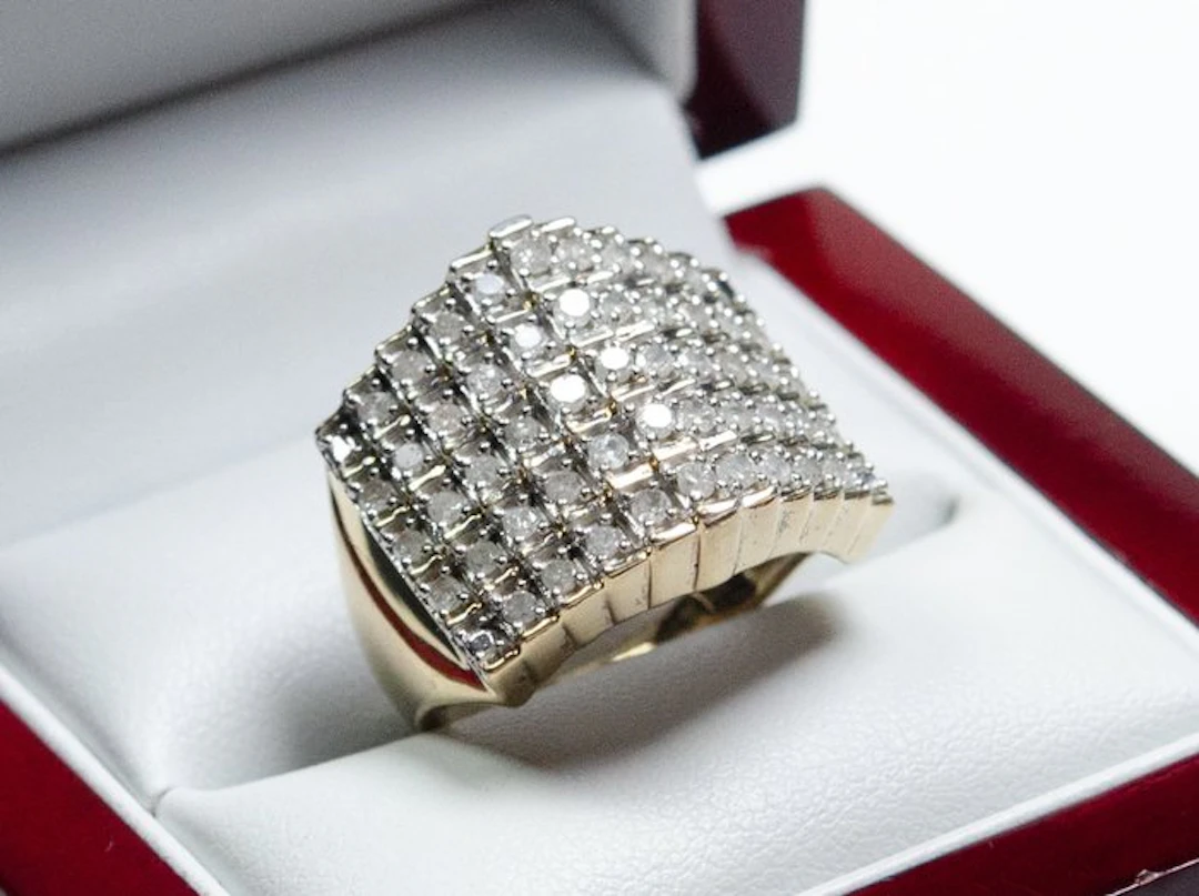 No reserve price - Ring - 925 silver - 1.60 ct natural diamonds