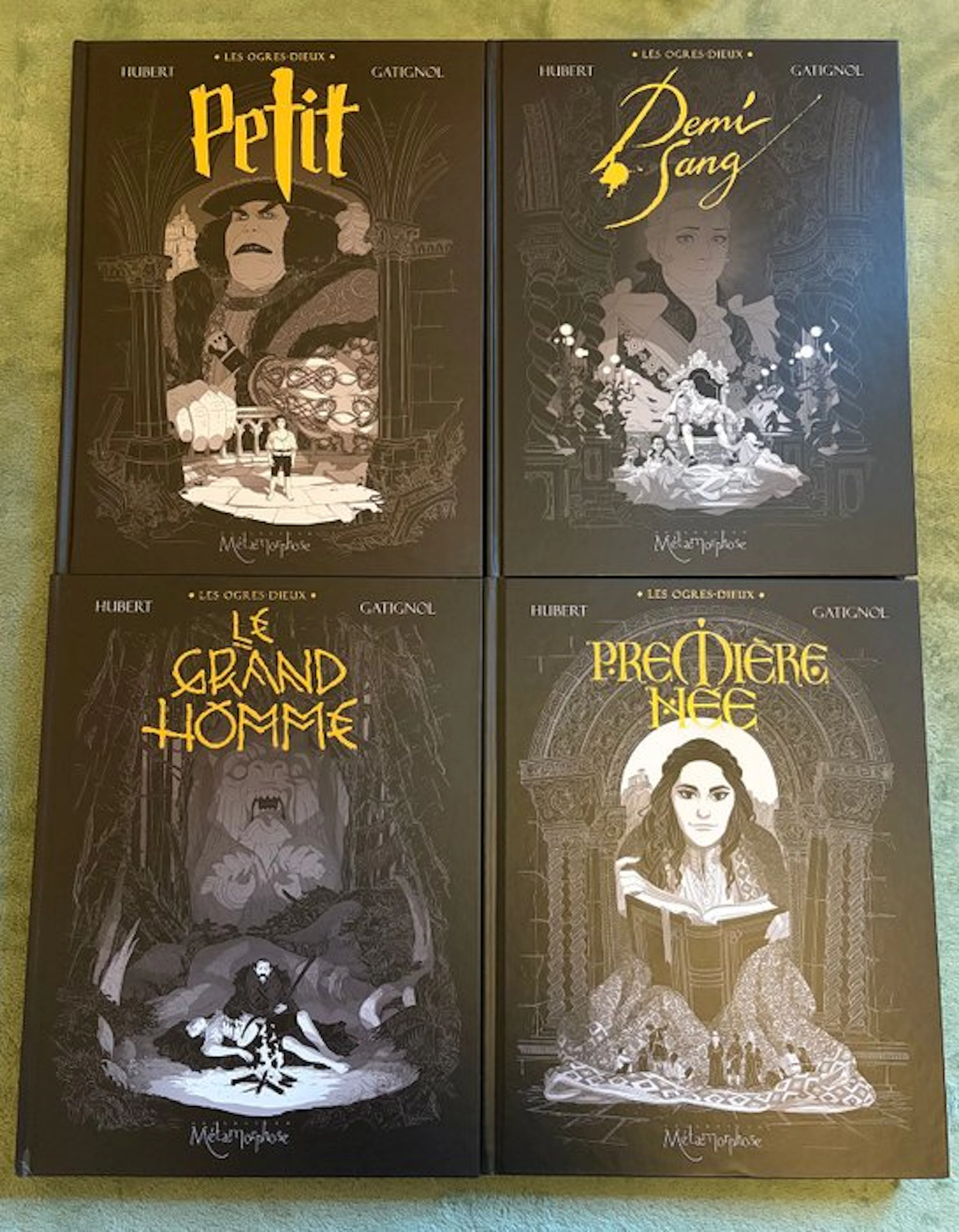 Les Ogres Dieux T1 à T4 + 4x ex-libris - Série complète...
