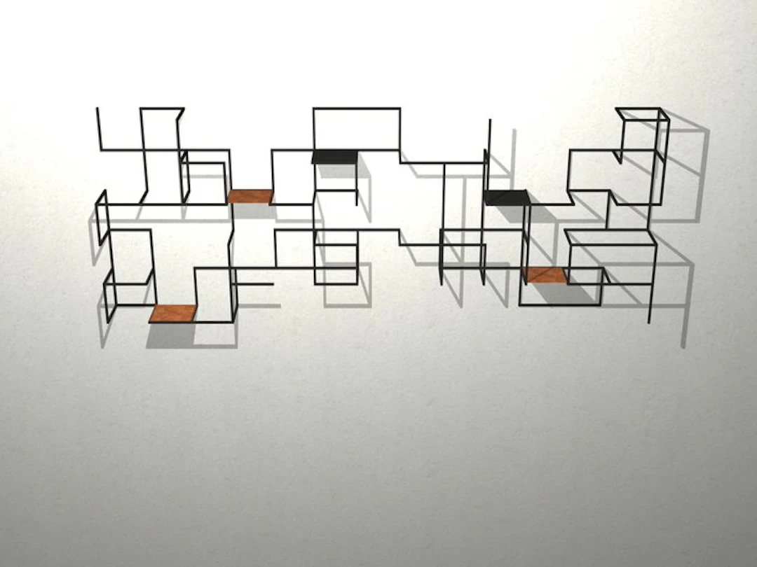 Studio Anelo1997 - Shelf - aRoma - 0525 - Steel - Functional Art