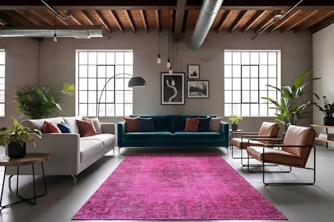 Pink vintage - Rug - 275 cm - 165 cm - √ handmade √ certificate