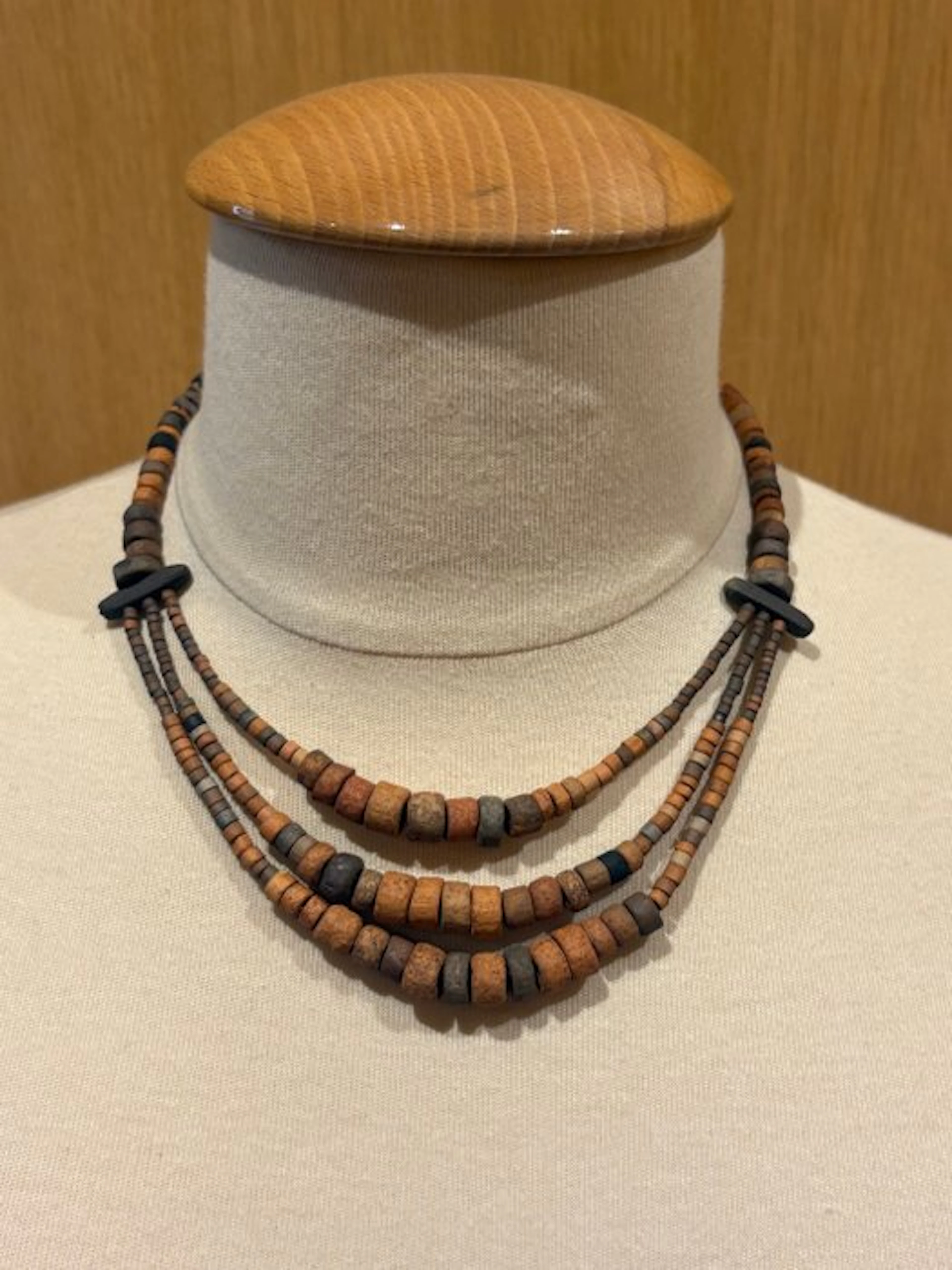 Ancient Egyptian Terracotta beaded necklace - 40 cm (No reserve price)