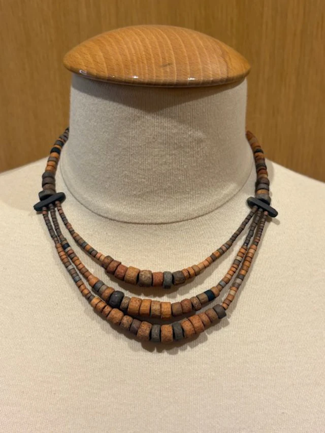 Ancient Egyptian Terracotta Beaded necklace. - 40 cm (No reserve price)