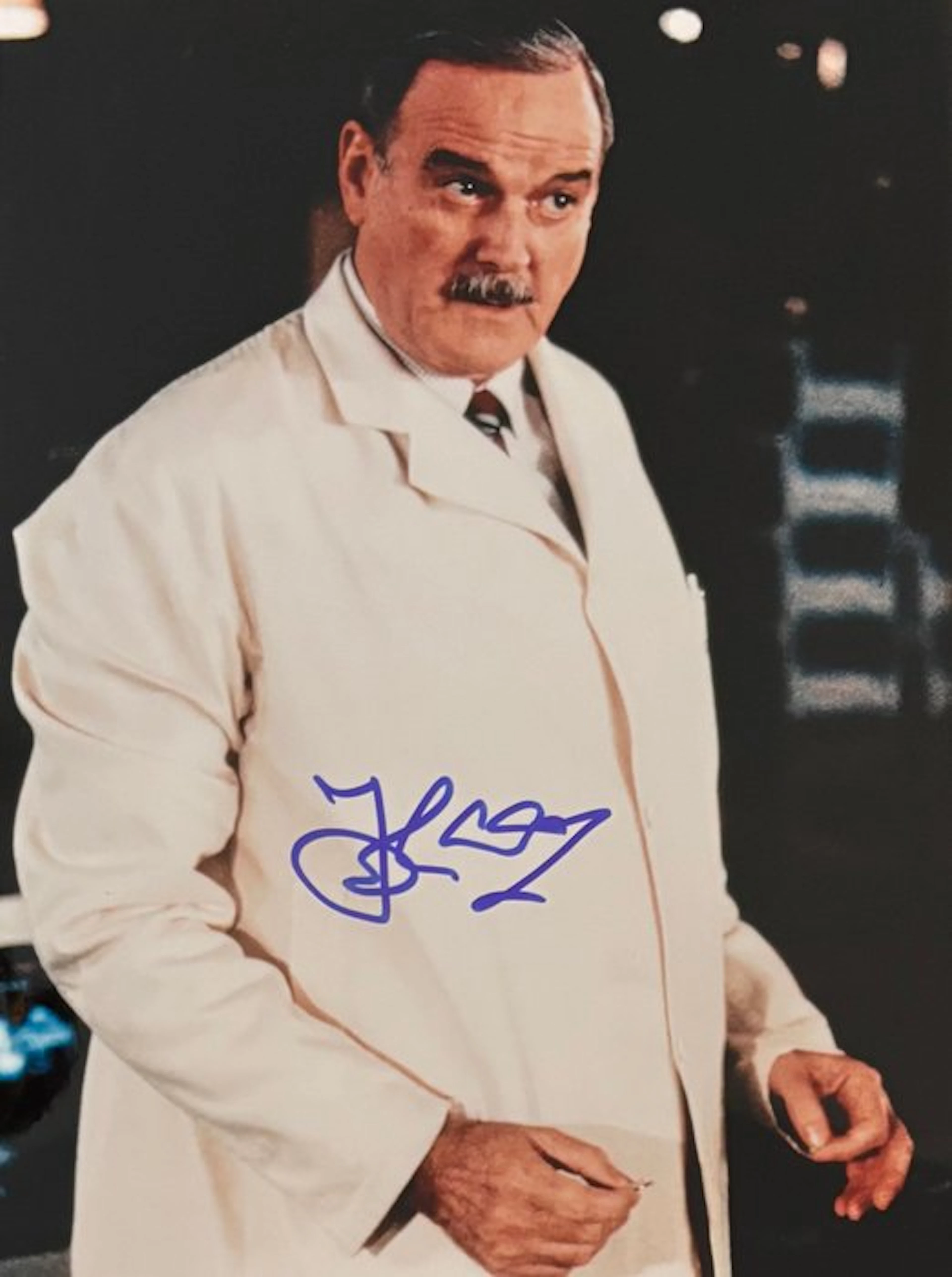 John Cleese - James Bond World is Not Enough — Signed still by John