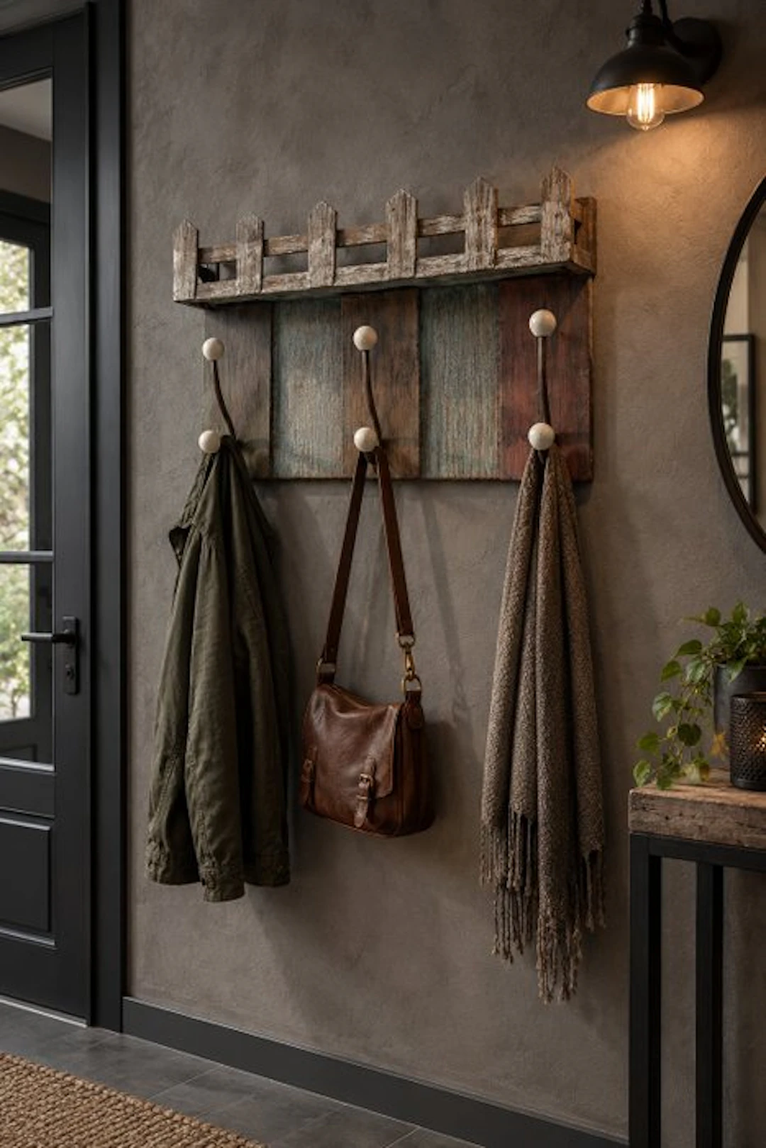 Coat rack - Wrought iron - Handcrafted coat rack