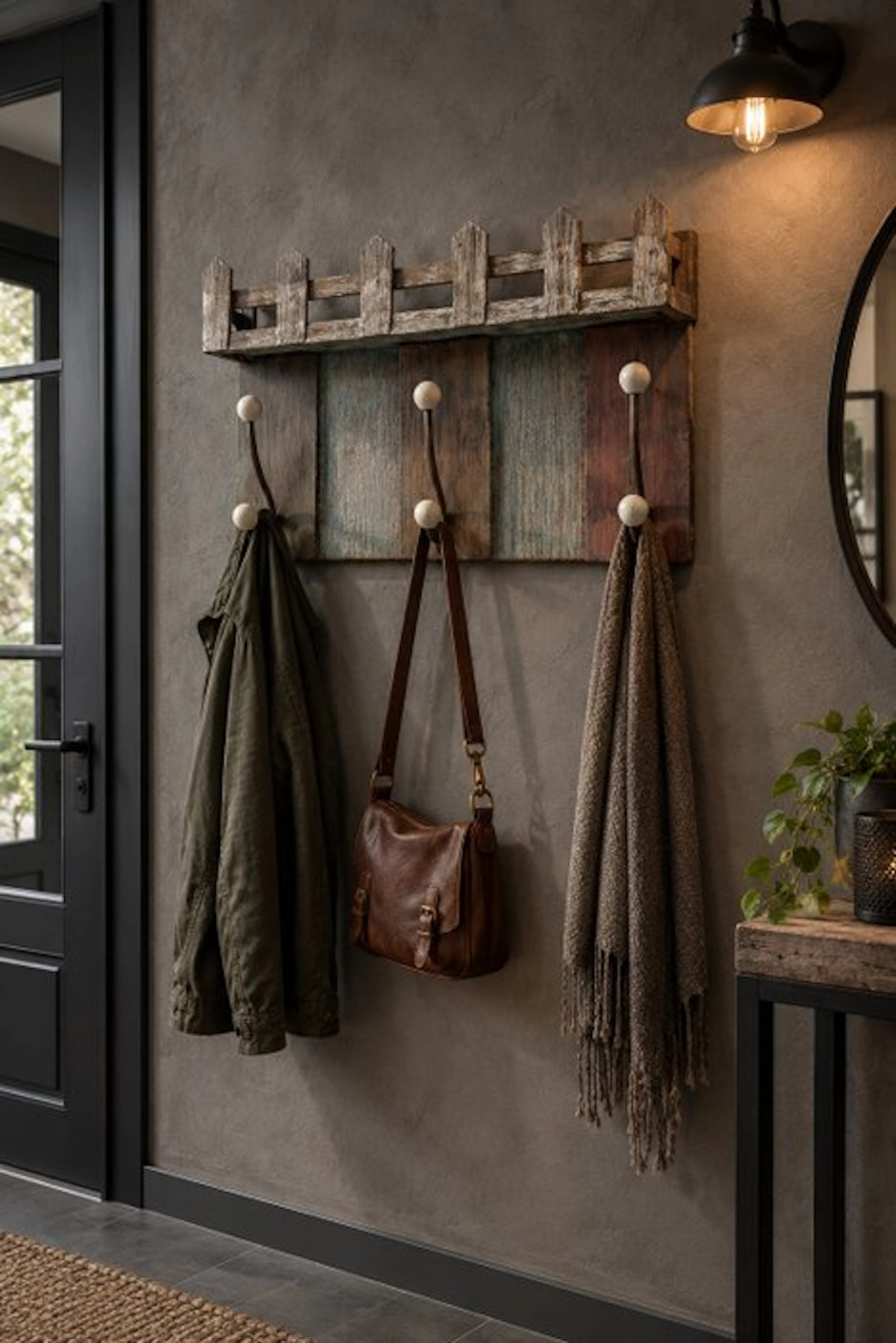 Coat rack - Wrought iron - Handcrafted coat rack