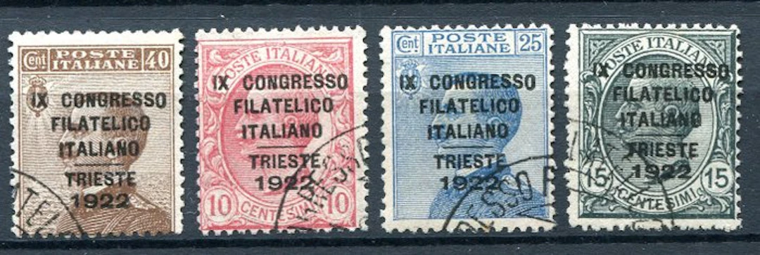 Italy Kingdom 1922 - Congresso Filatelico Italiano, complete set