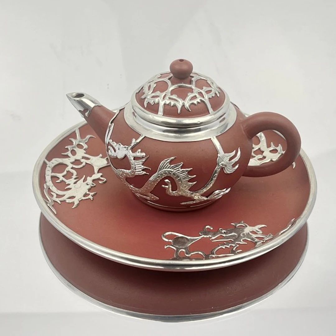 Tea service (2) - Clay, Tin - Yixing Zisha Tea Pot Mini