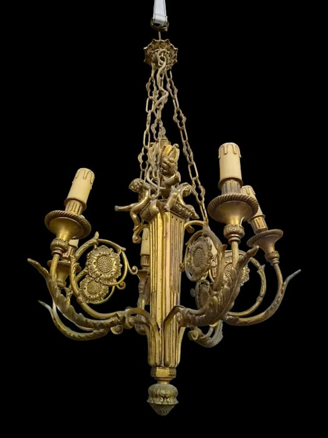 Chandelier - Gilt brass